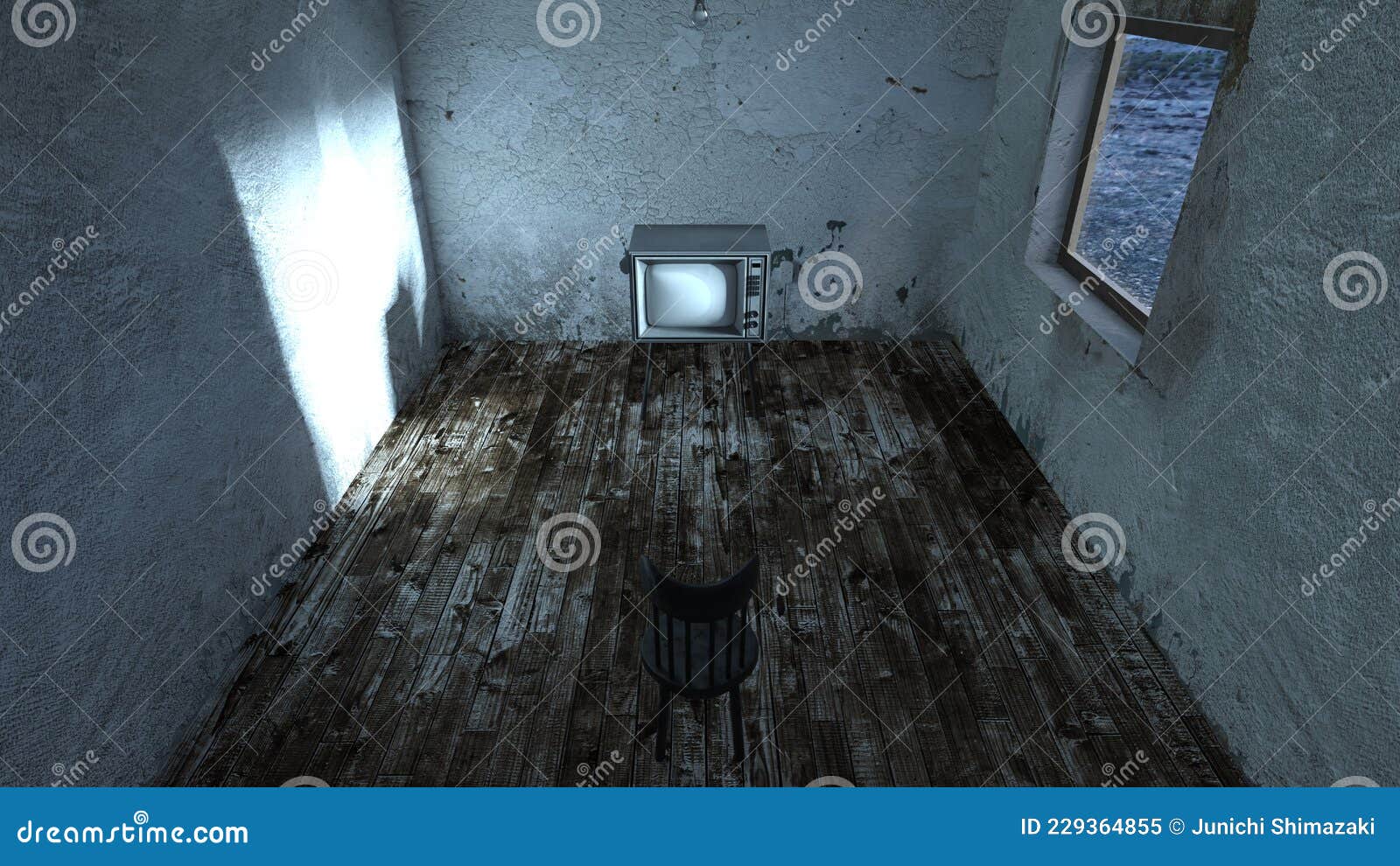 3D rendering of the ruins stock illustration. Illustration of home