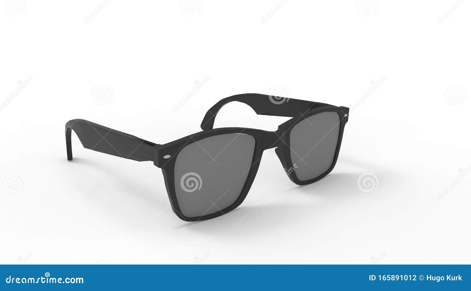 3d Rendering of Sunglasses Isolated in a White Studio Background Stock ...