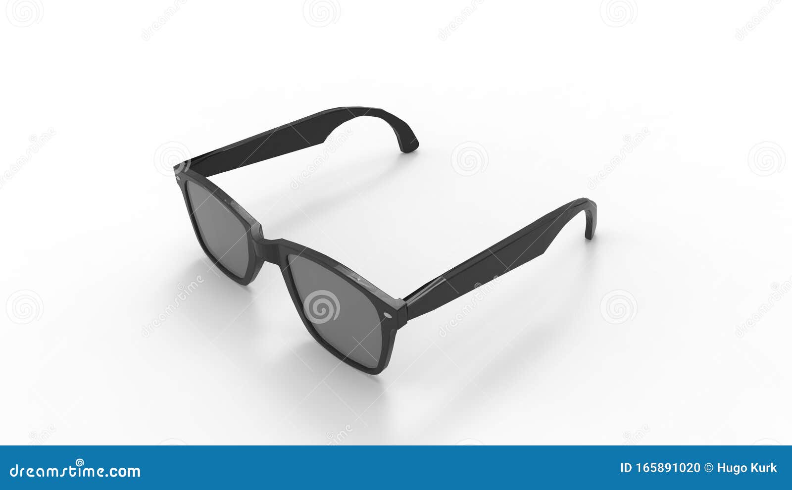 3d Rendering of Sunglasses Isolated in a White Studio Background Stock ...