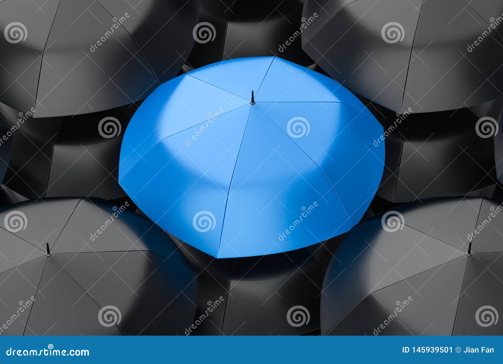 3d rendering, the umbrella with white background