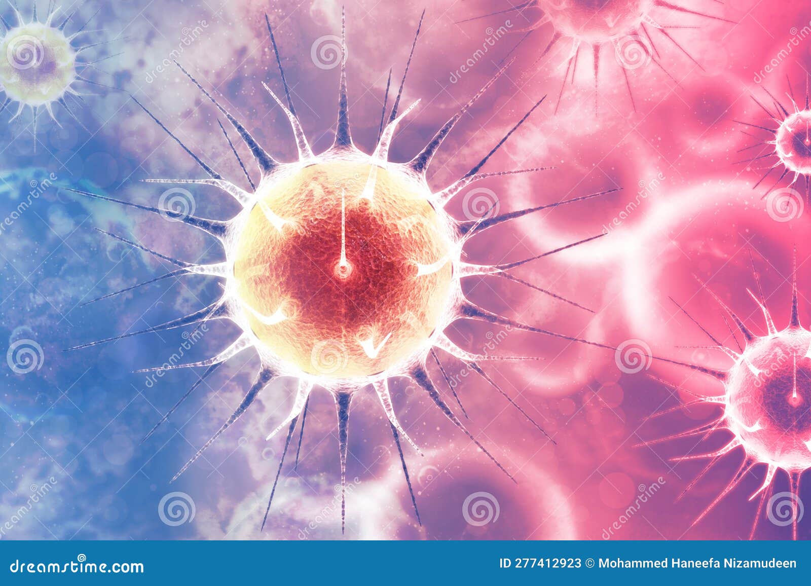 Virus, bacteria, cell stock illustration. Illustration of cold 277412923