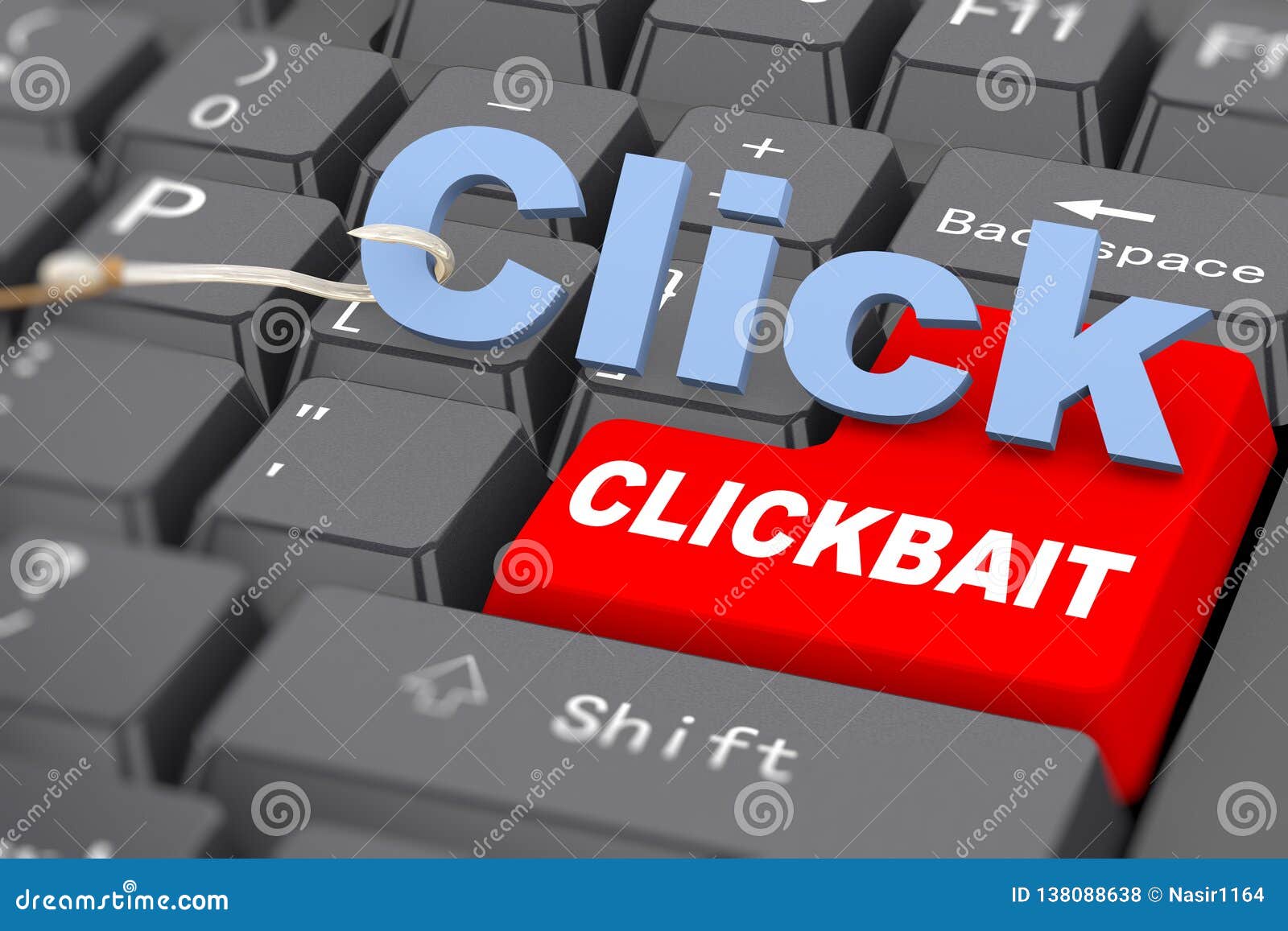 Keyboard Clickbait Stock Illustrations 3 Keyboard Clickbait Stock