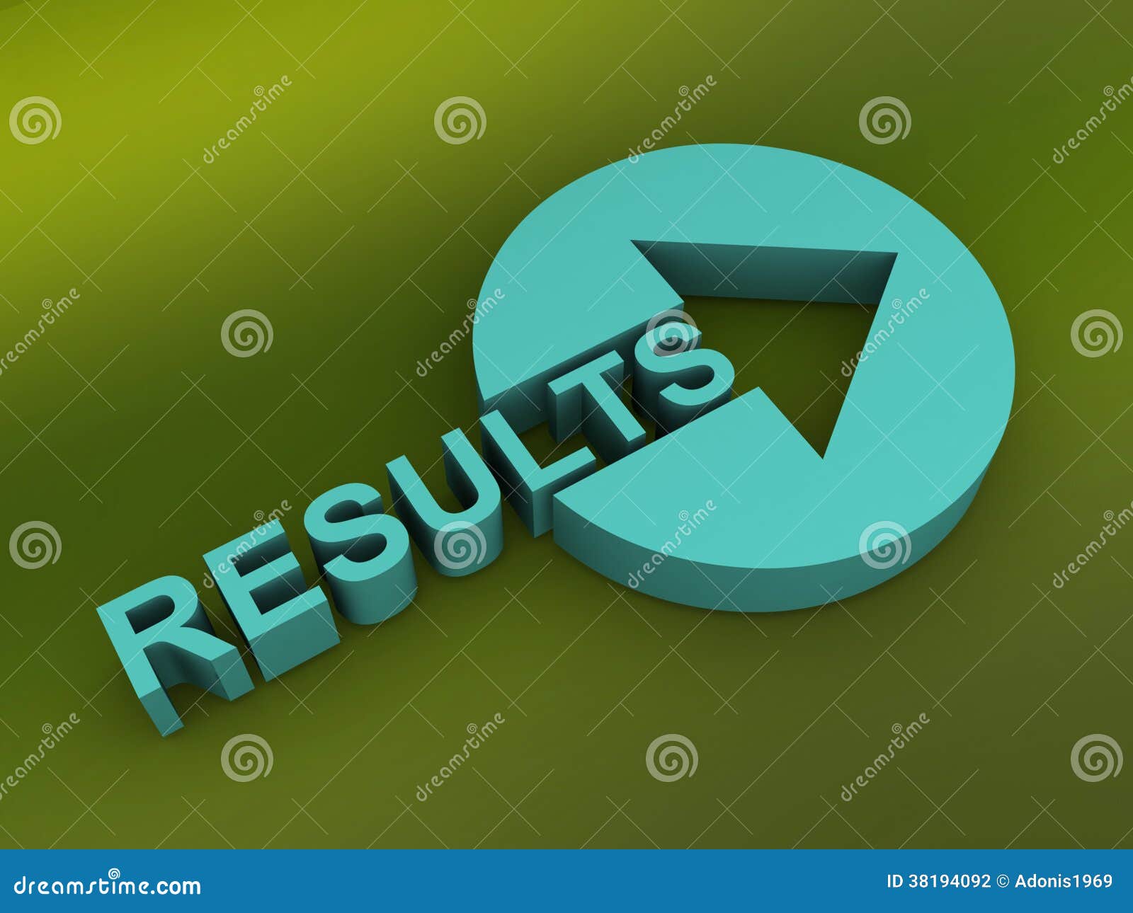 Download 3d results sign stock illustration. Illustration of graphical - 38194092