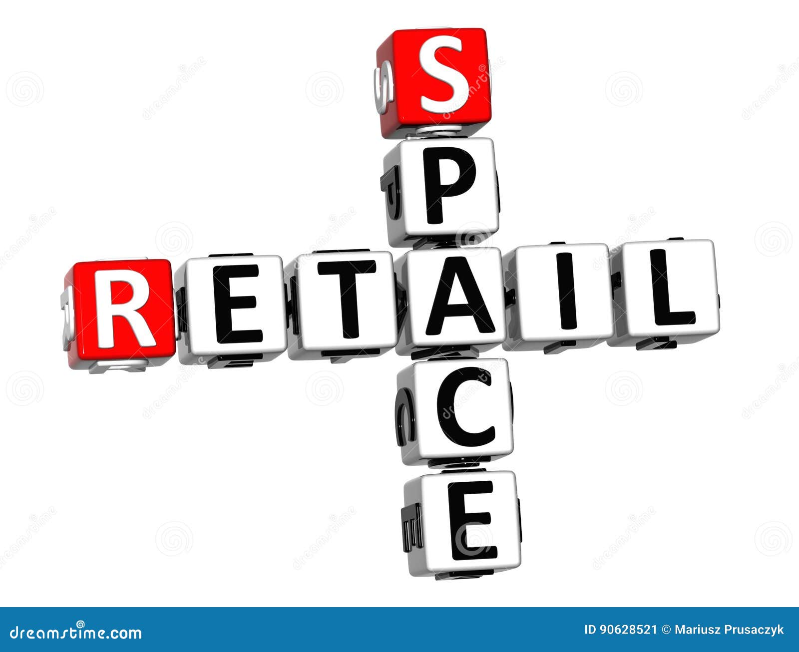 Space Crossword Puzzle. Alien With Telescope, And Rocket