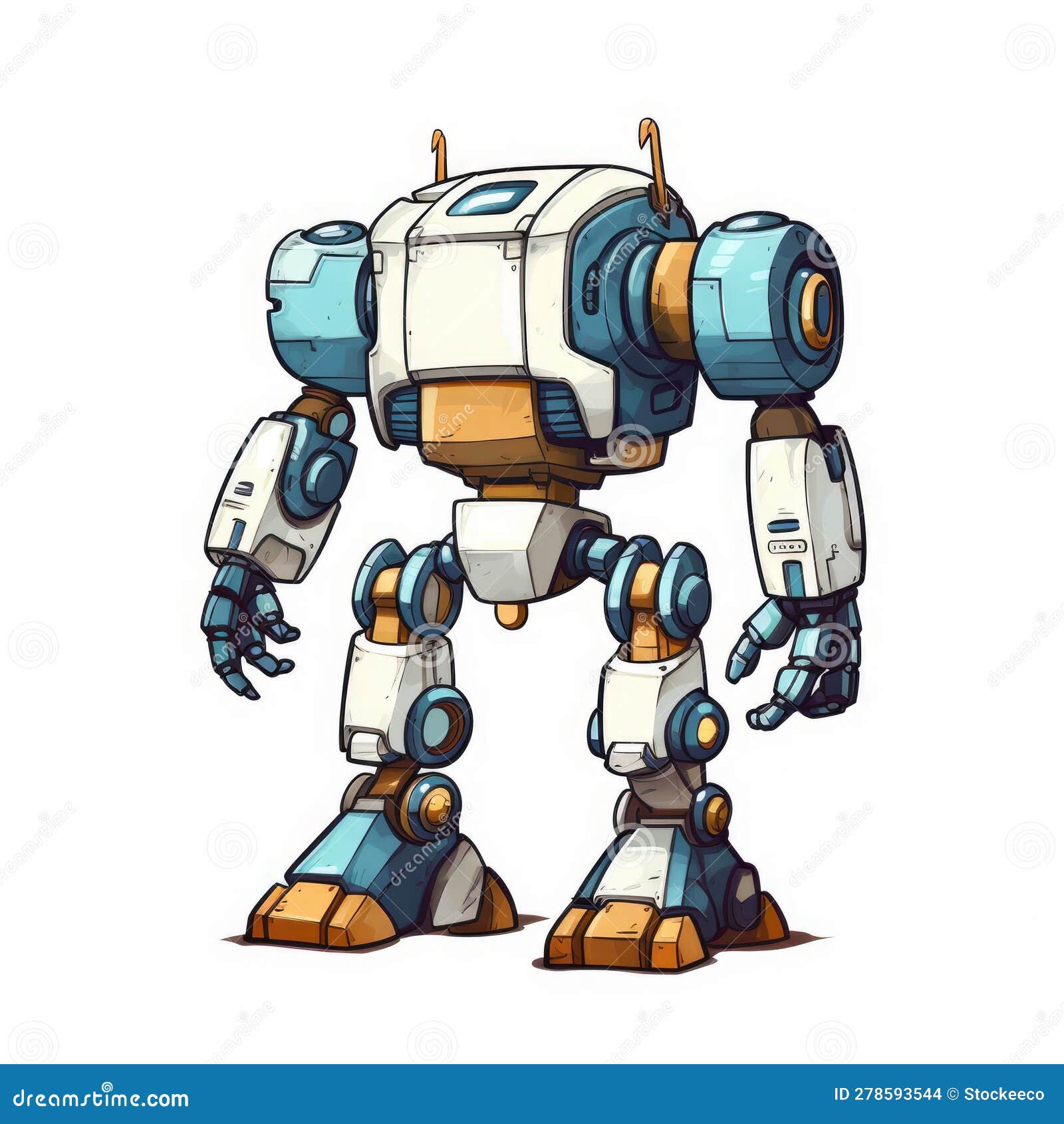 2D Robot Character Sprites