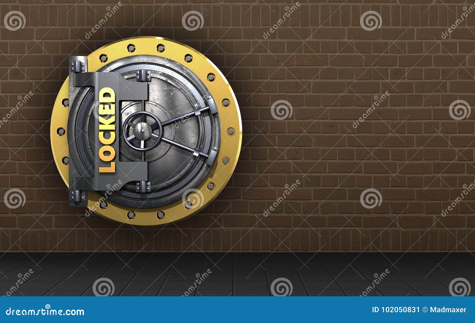 3d safe safe stock illustration. Illustration of background 102050831