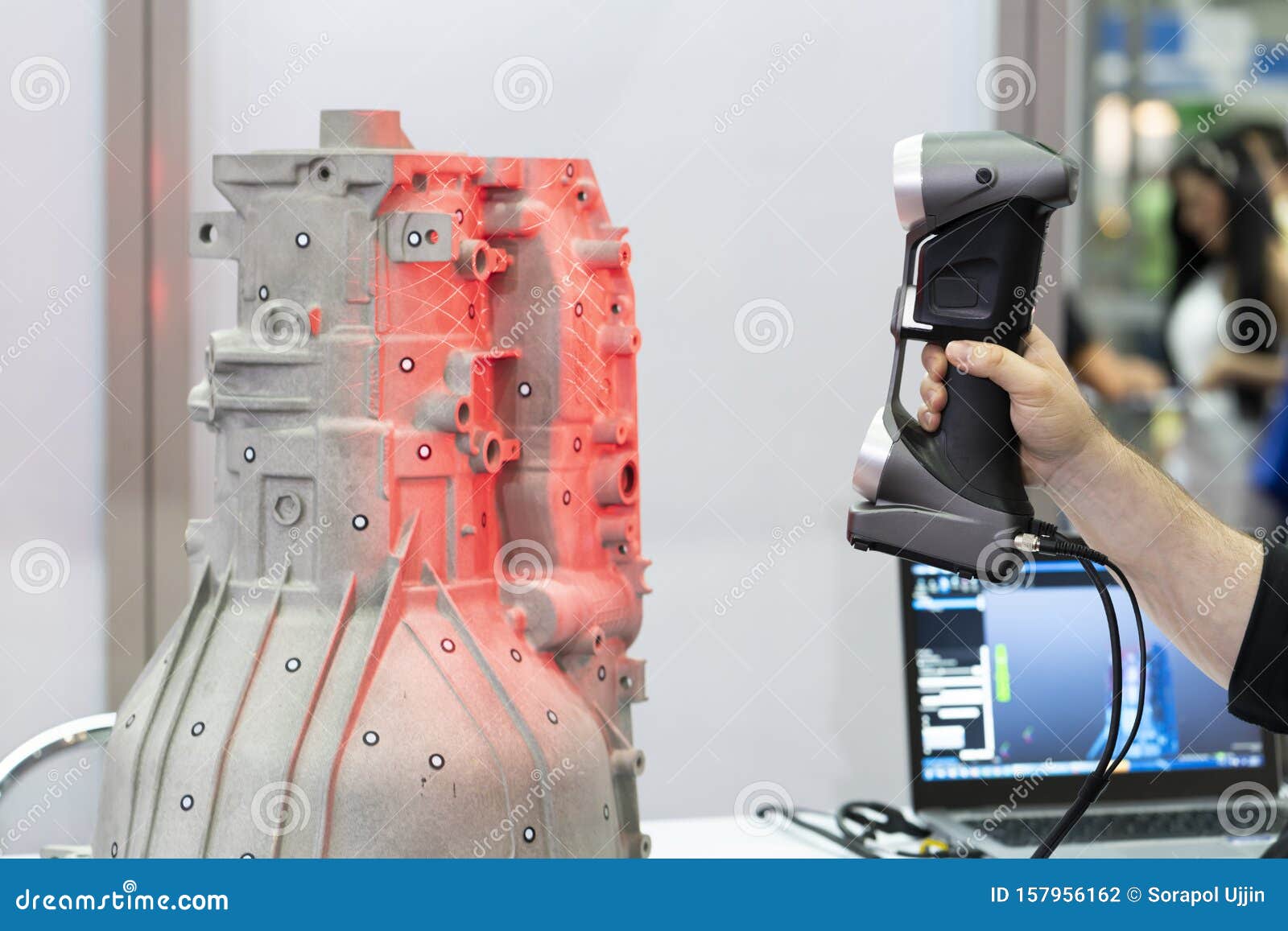 3D Scan High Precision Part for Reverse Engineering Stock Photo Image