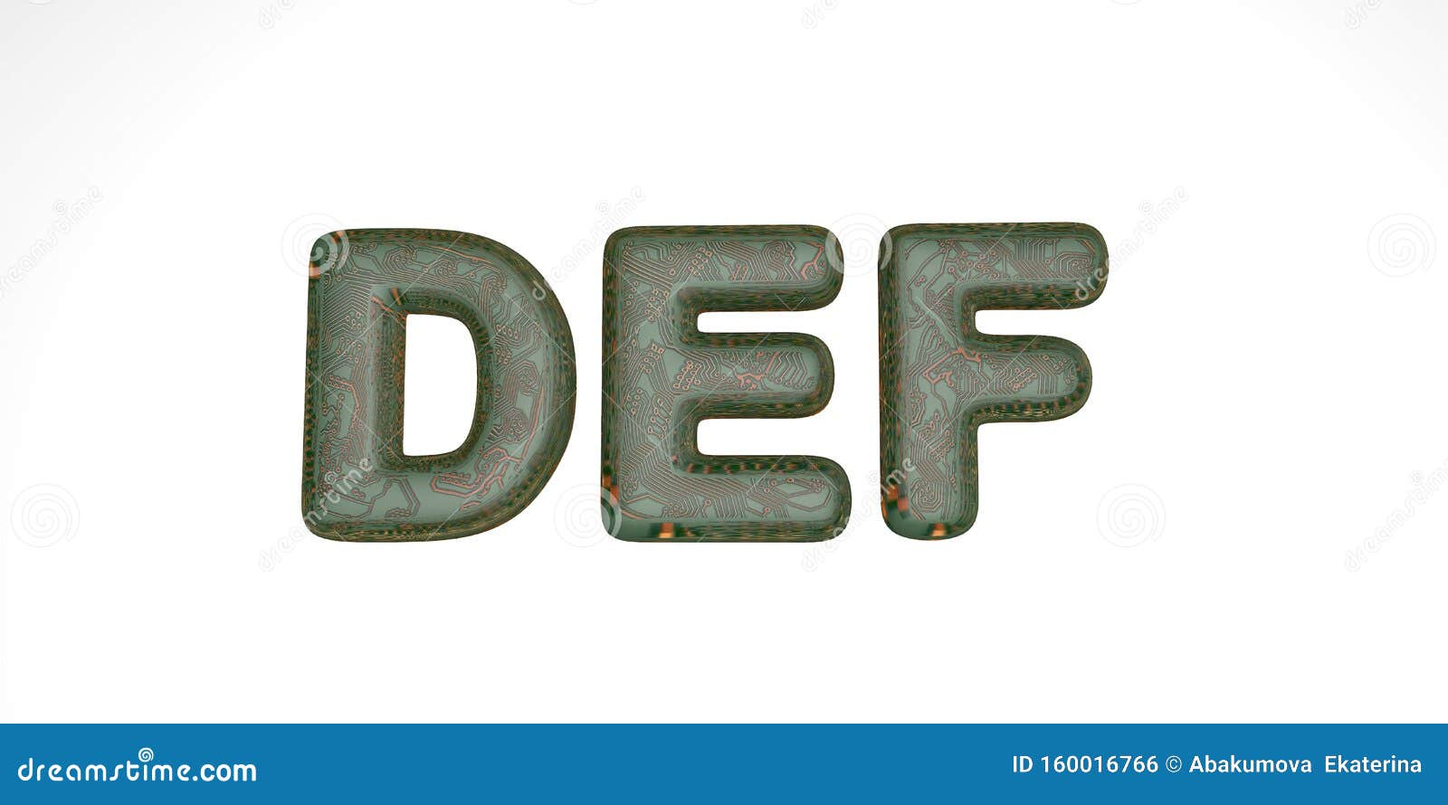 3d Schrift Von Grunen Hi Tech Chips Auf Weissem Hintergrund Technische Schrift Die Buchstaben In Diesem Sind Def Isolieren Stock Abbildung Illustration Von Buchstaben Weissem