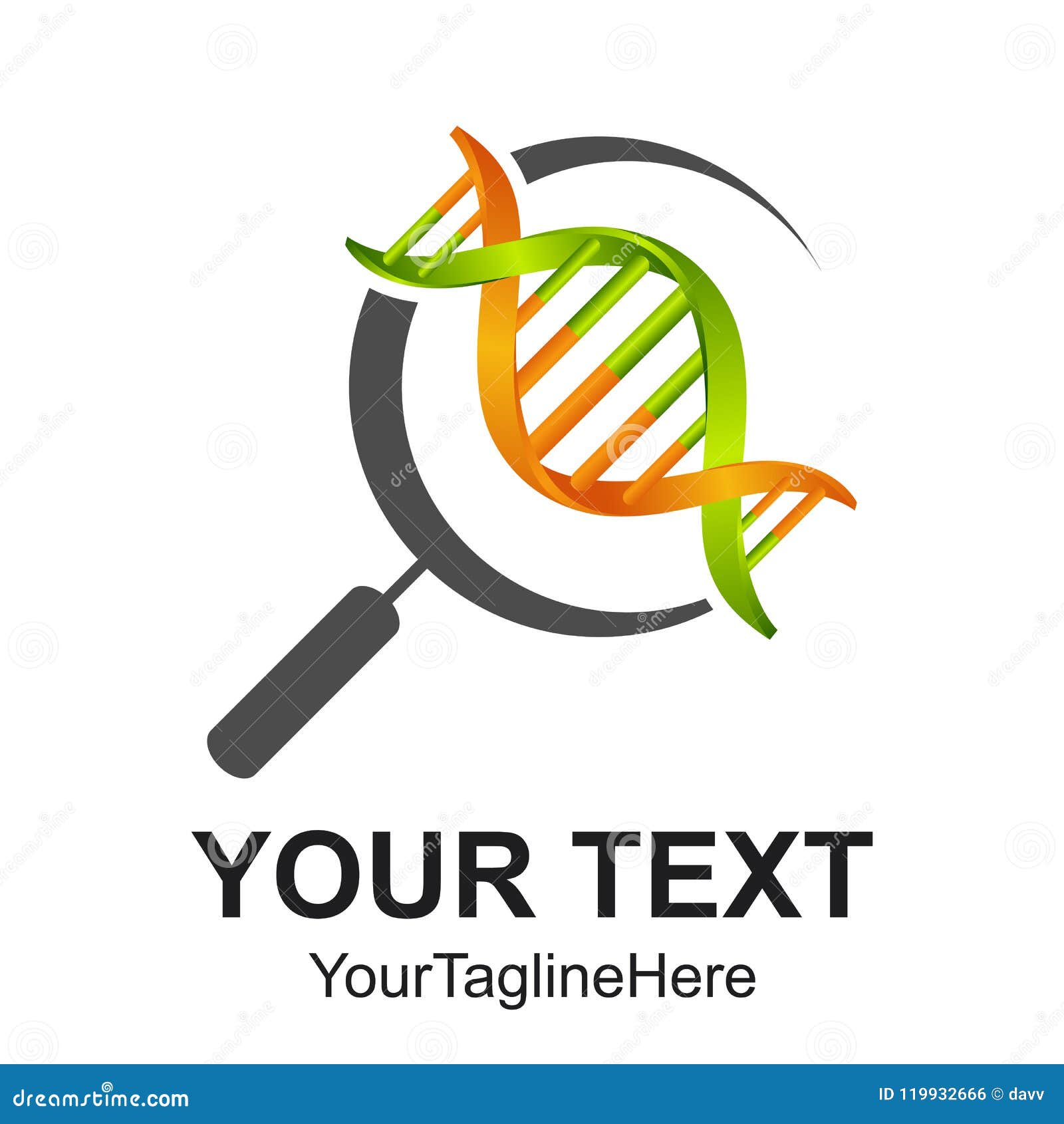 3d search dna line icon. Symbol and sign vector illustration design. Isolated on white background