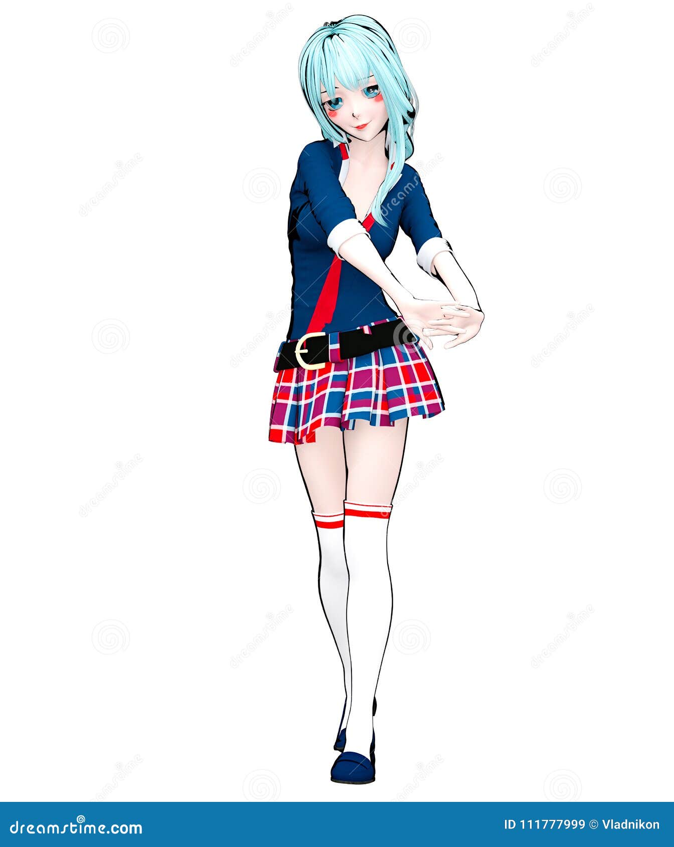 3D Japanese Anime Schoolgirl. Stock Illustration - Illustration of model, isolated: 111777999 3D Japanese Anime Schoolgirl. Stock Illustration - Illustration of model, isolated: 111777999
