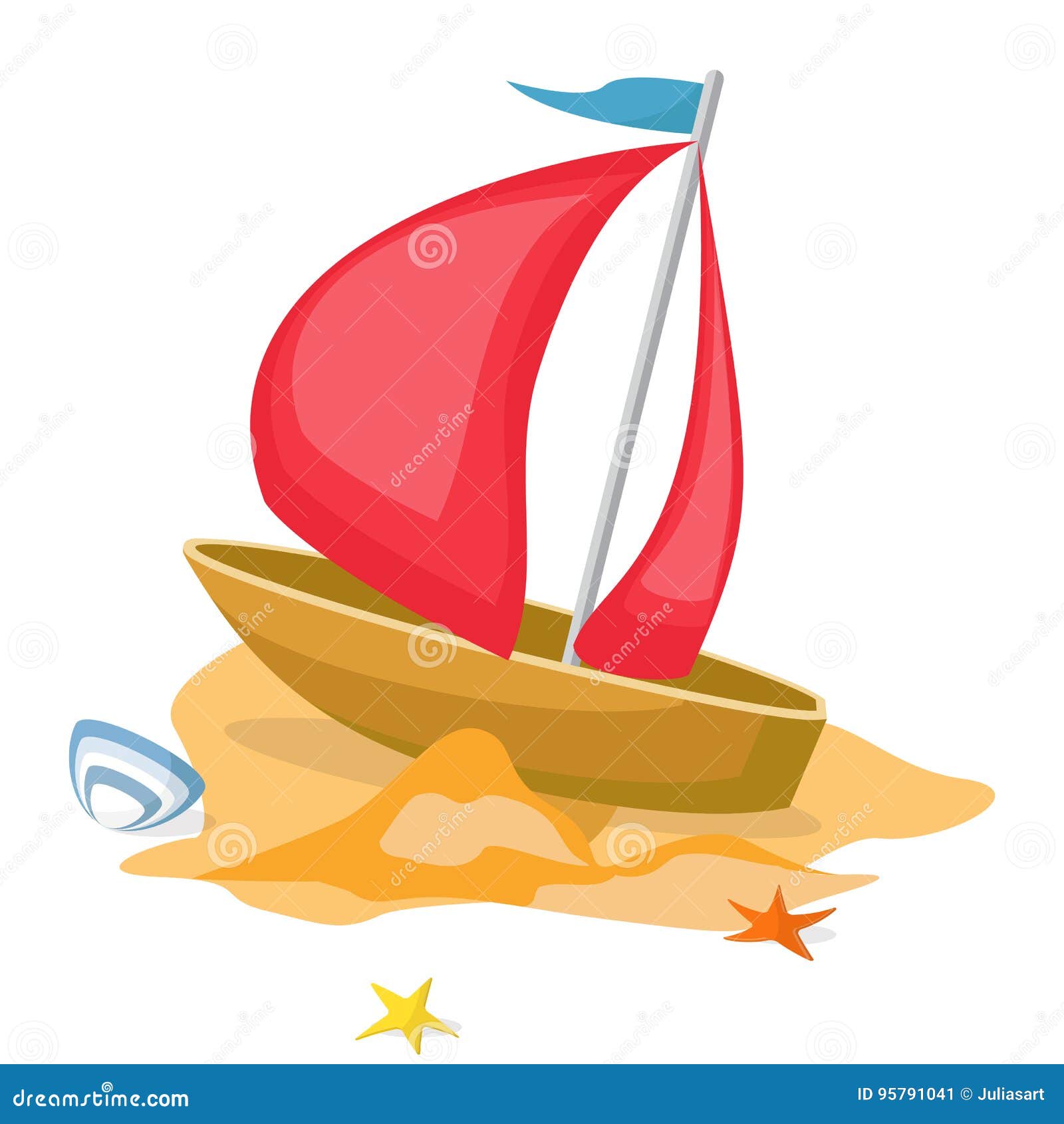 Download 3D Shading Style Icon Of Kids Fishing Boat. Vector ...