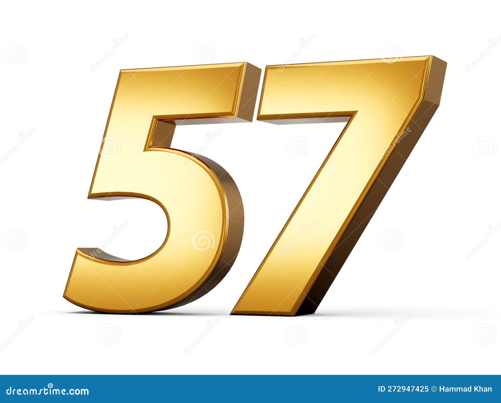 3d Shiny Gold Number 57 Fifty Seven 3d Gold Number Isolated On White 3d Shiny Gold Number 57 Fifty Seven 3d Gold Number Isolated On White