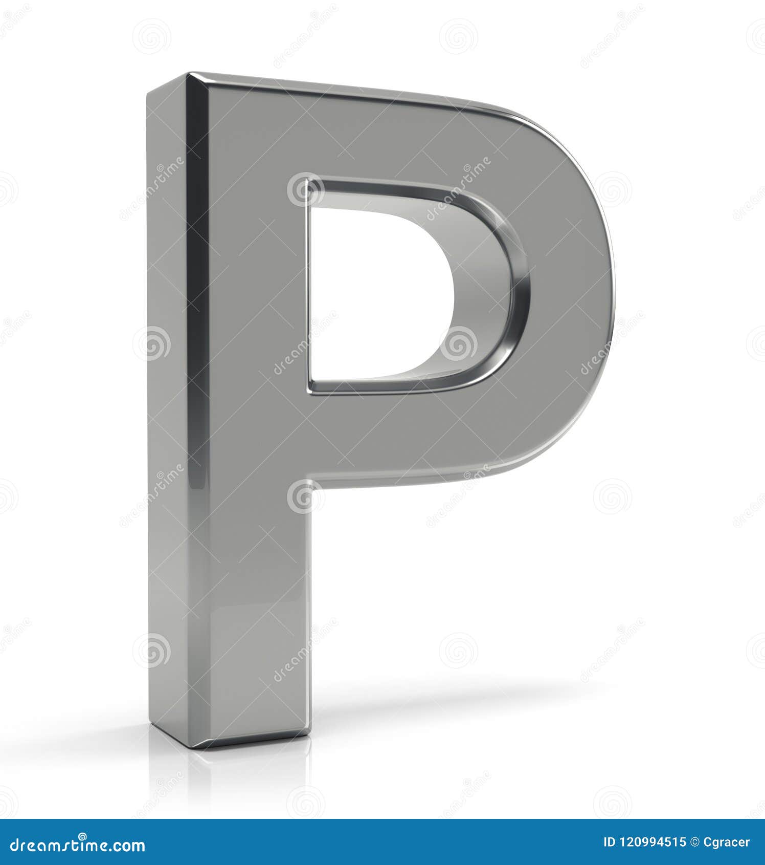 Silver letter P stock illustration. Illustration of icon - 120994515