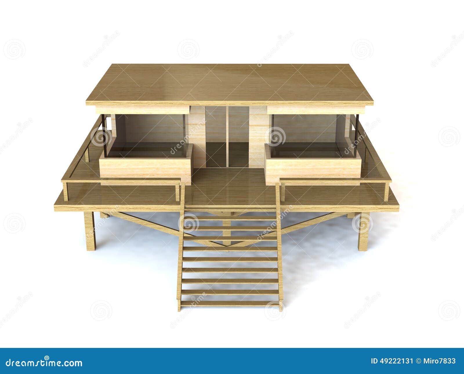 3d simple house model stock image. Image of incise, model - 49222131
