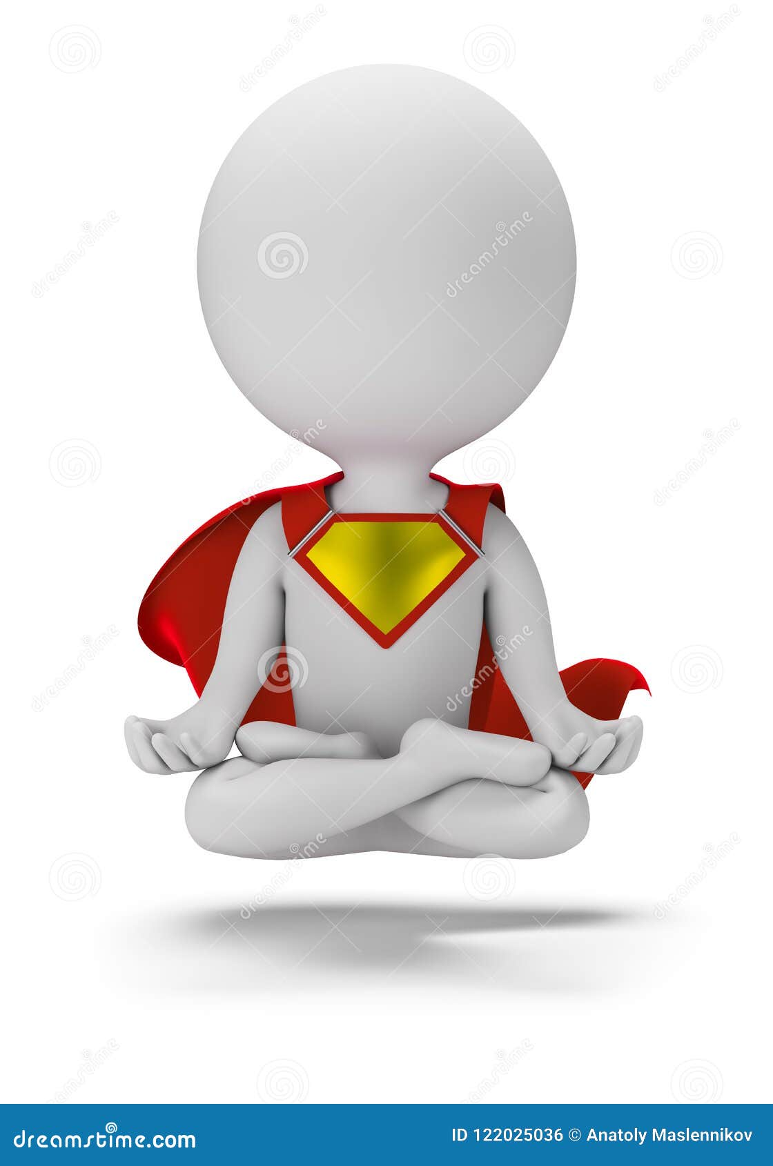 3d Small Superhero - Levitation Stock Illustration - Illustration Of Grey, Presentation: 122025036