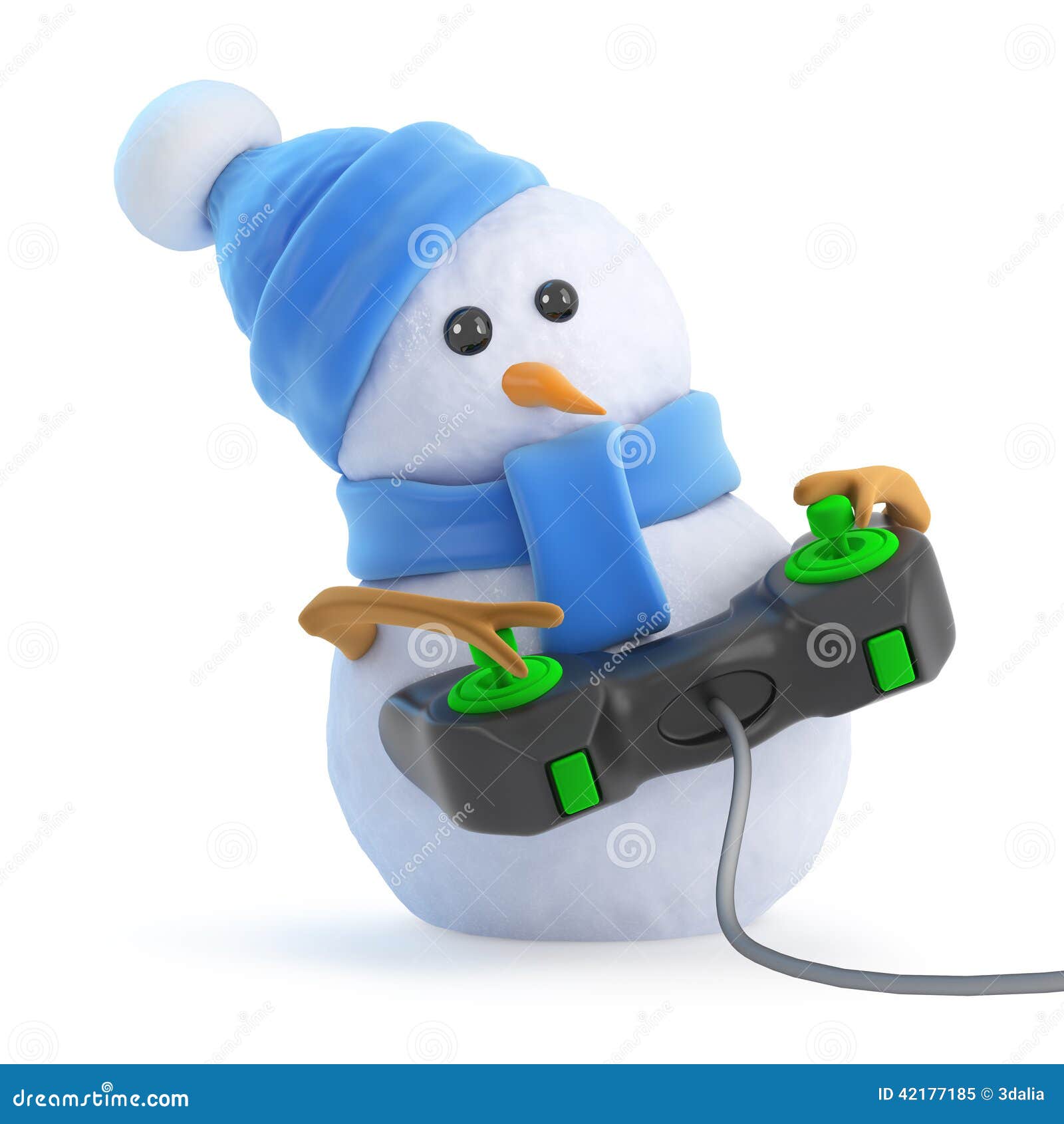 Snowman Animated Stream Decoration for Gamers - StreamersVisuals