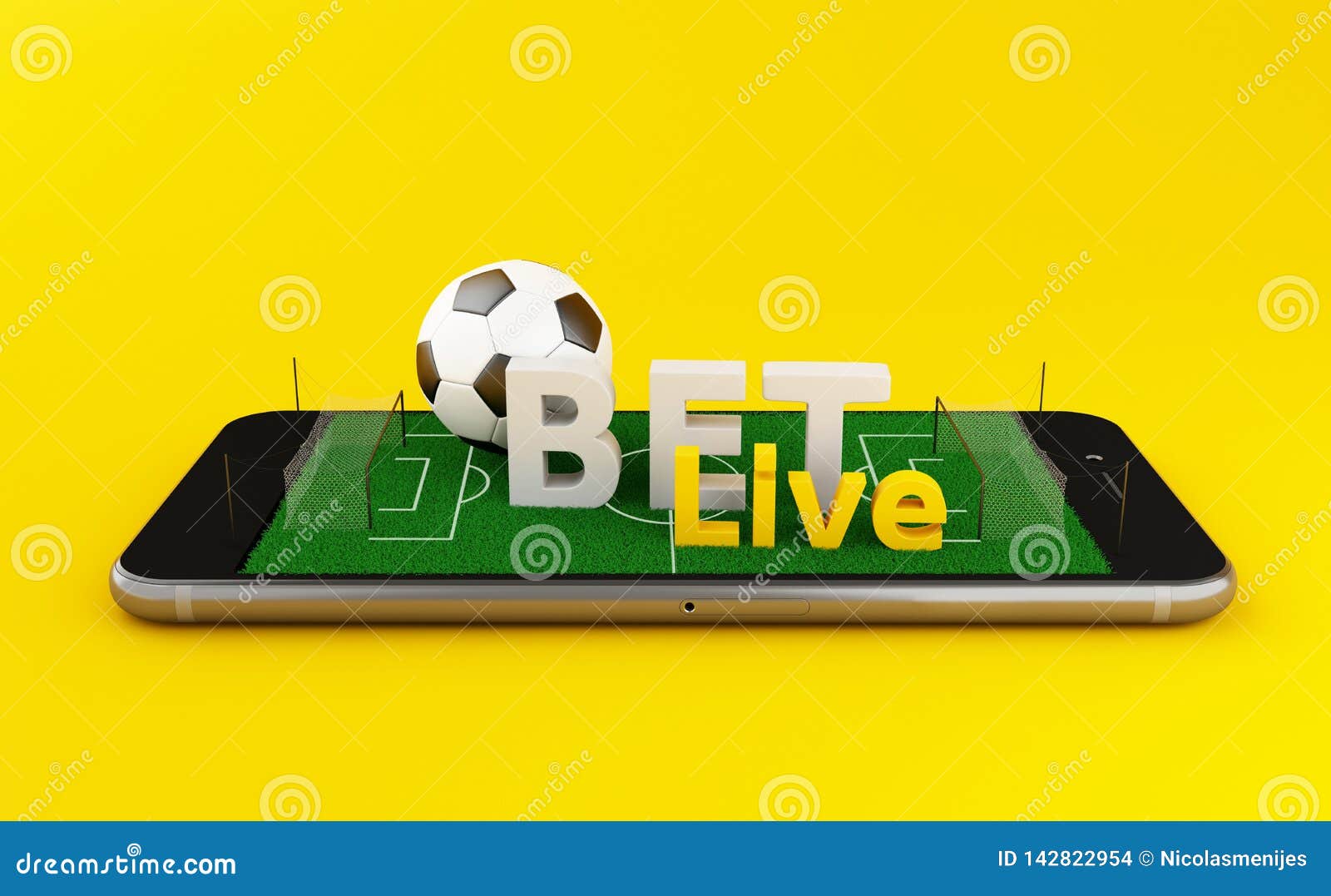 3d Soccer bet online stock illustration. Illustration of championship - 142822954