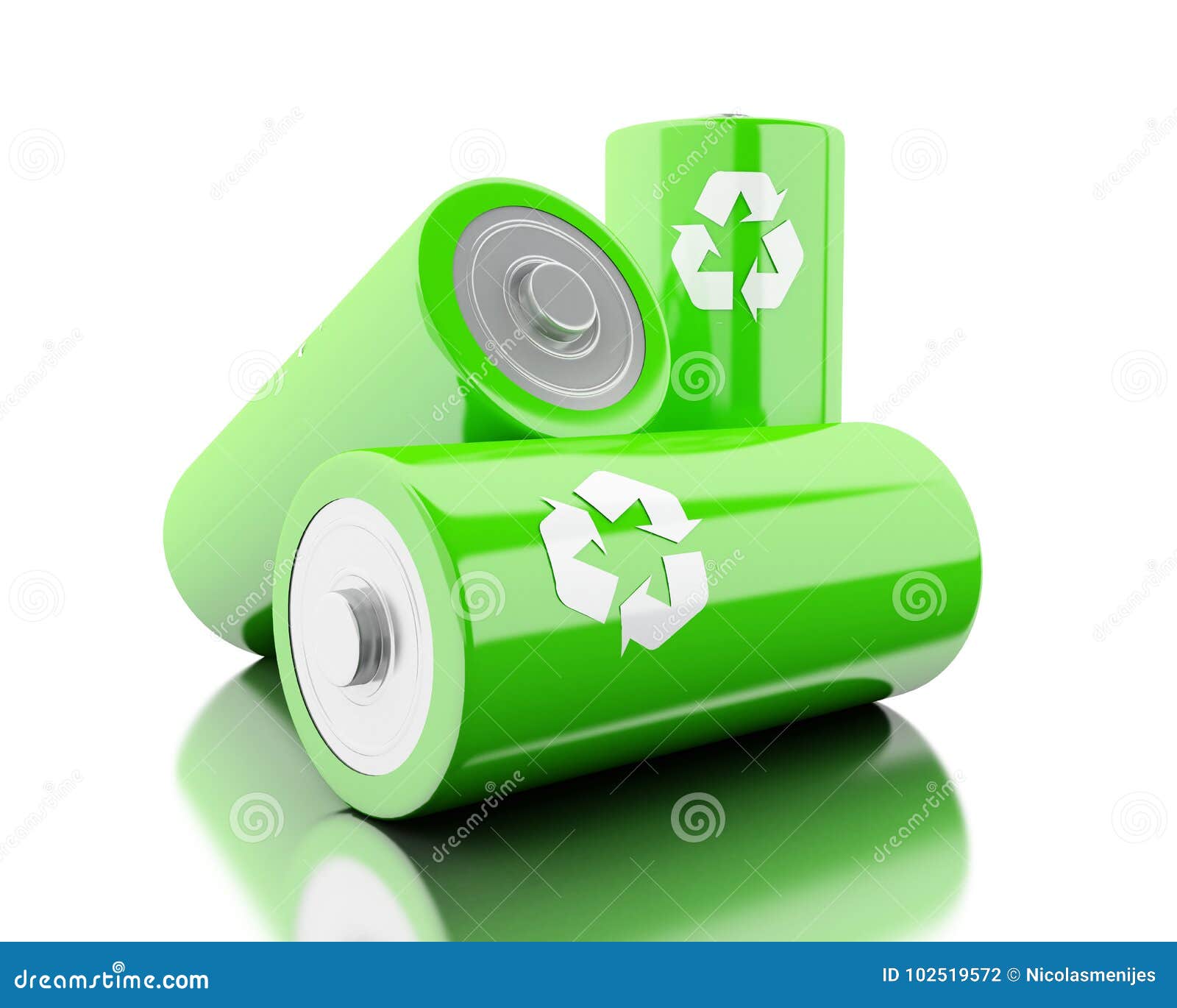 Cyclopen tong hotel 3d Stapel Groene Batterijen Met Het Recycling Van Symbool Stock Illustratie  - Illustration of begrip, lithium: 102519572