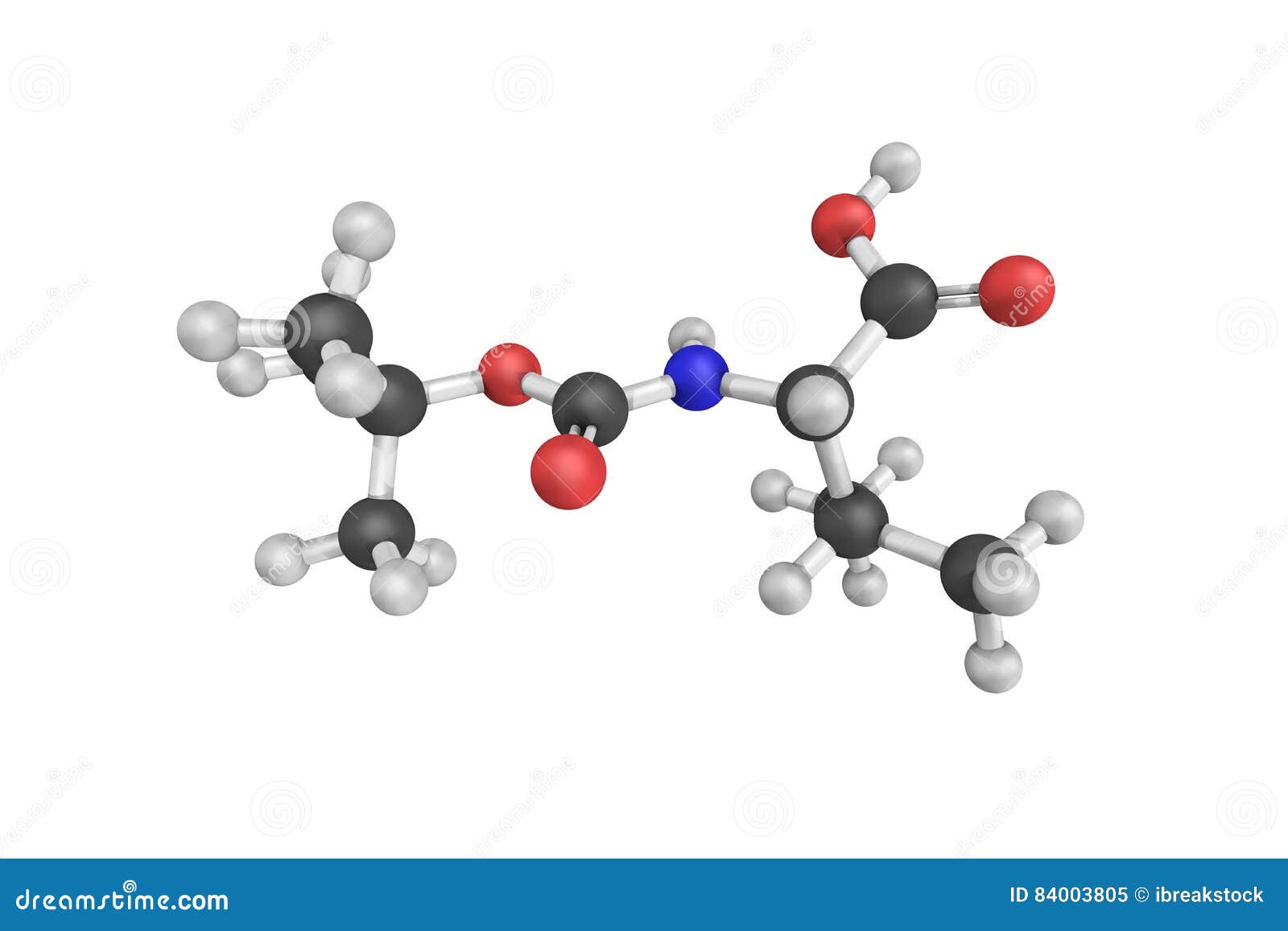 3d Structure of Valine Abbreviated As Val or V Encoded Stock