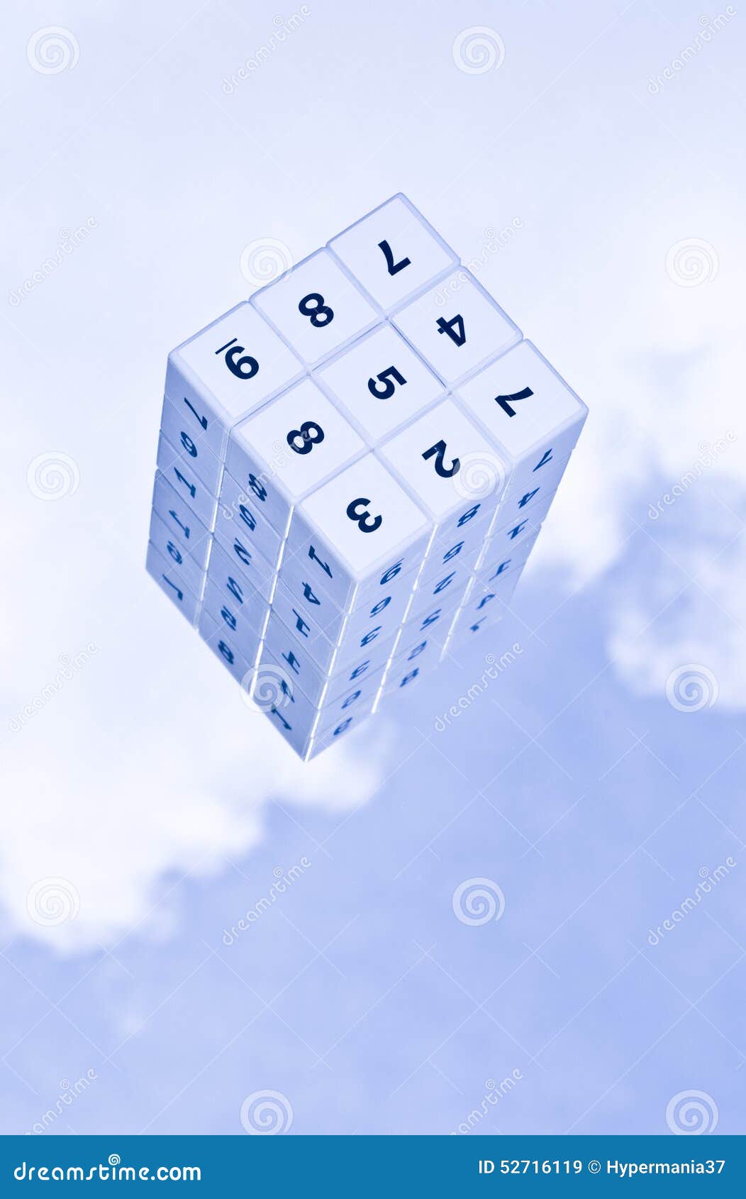 3d Sudoku Cube Stock Image Image Of Chance Financial 52716119