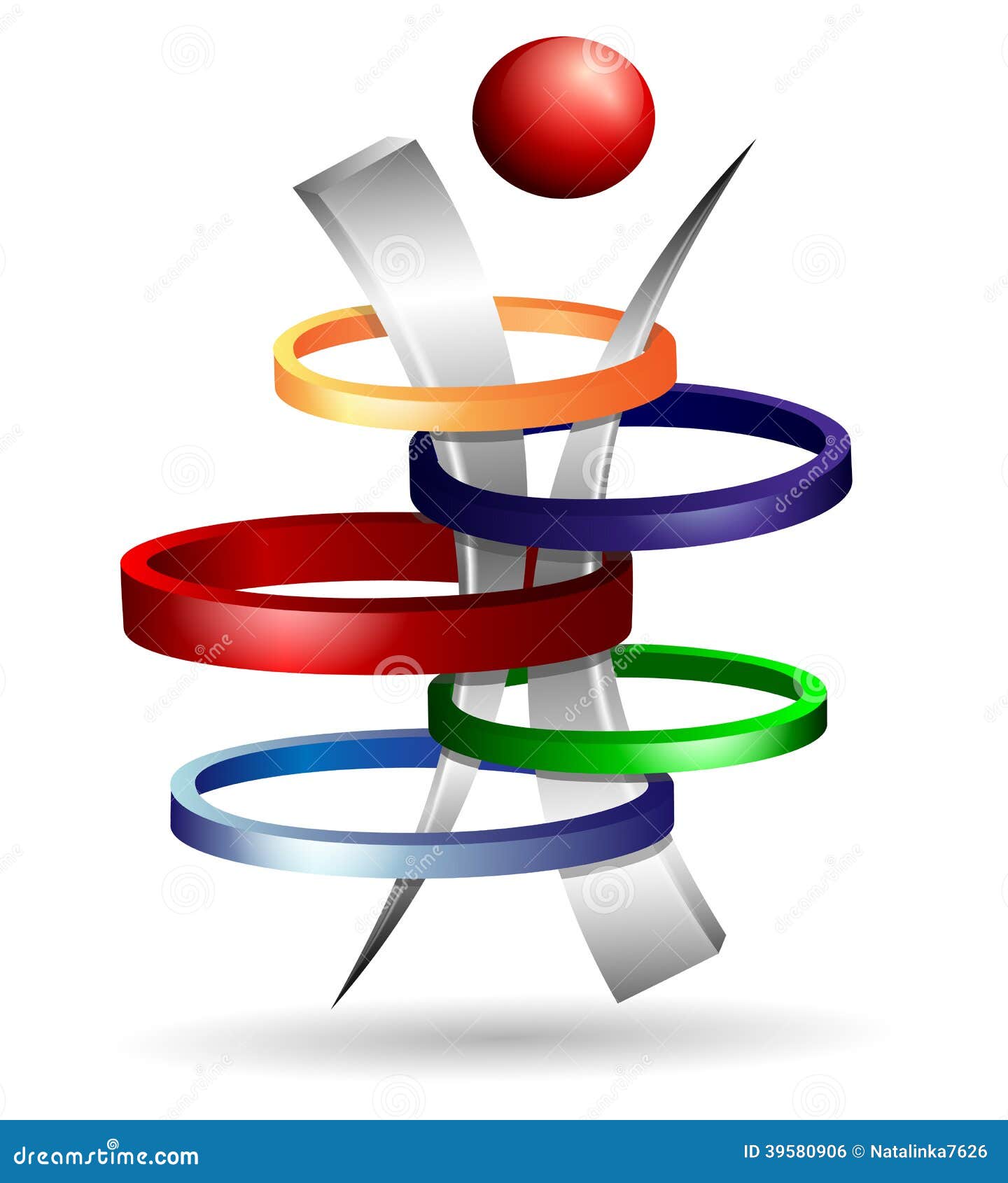 3d symbol creative design stock vector. Illustration of