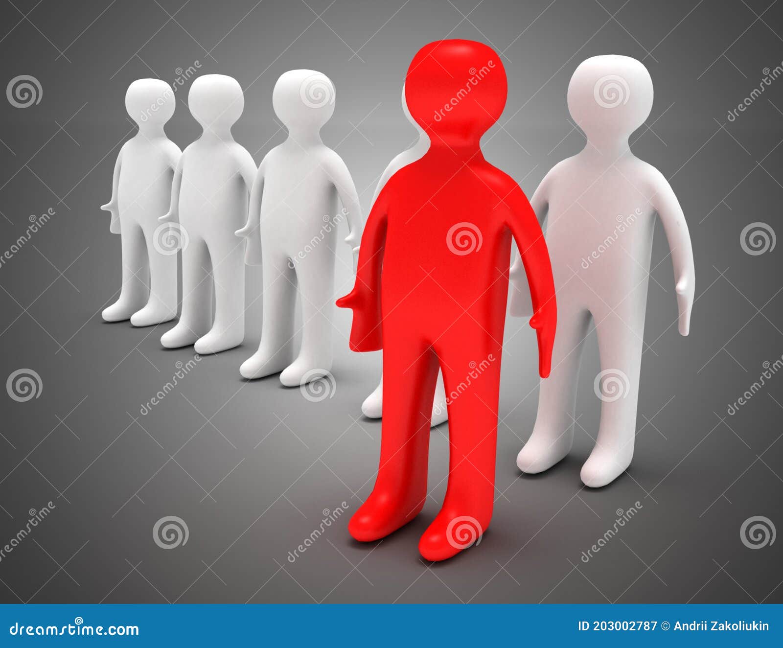 3d Team Leader Concept . Illustration Stock Illustration Illustration