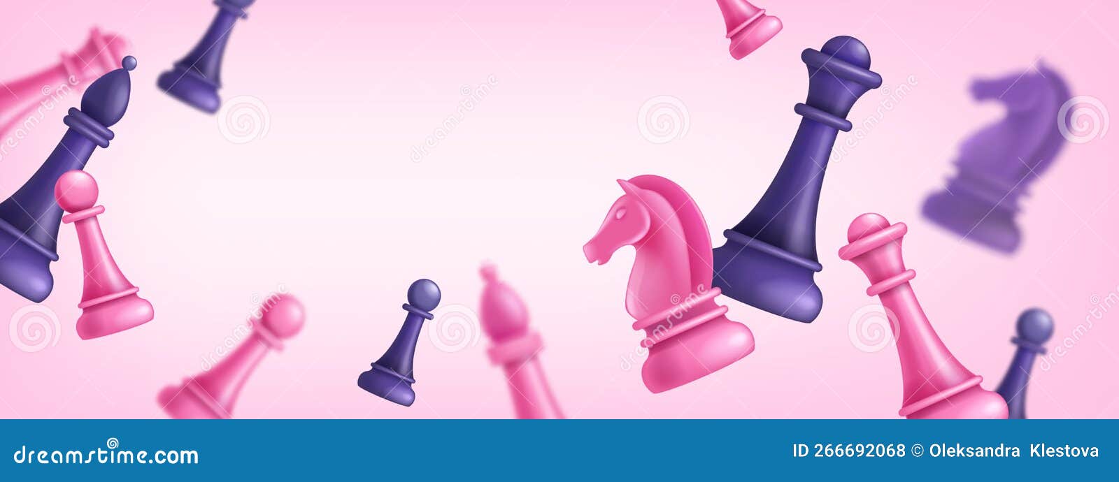 3d Jogo De Xadrez Em Segundo Plano Torneio Rosa Anúncio Banner Vetor Rainha  Jogo Bispo Cavaleiro. Ilustração do Vetor - Ilustração de gerência,  convite: 266596709