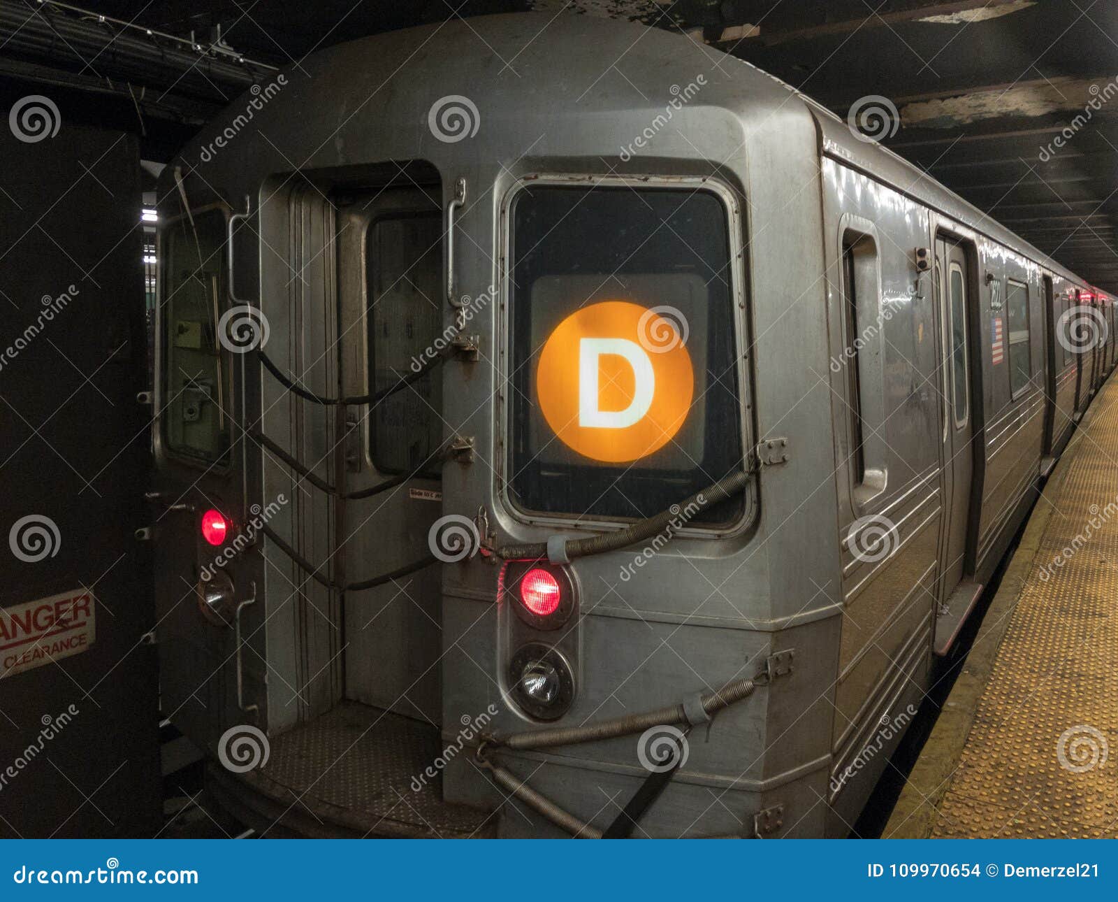 D Train New York City stock photo. Image of west, electrical 109970654