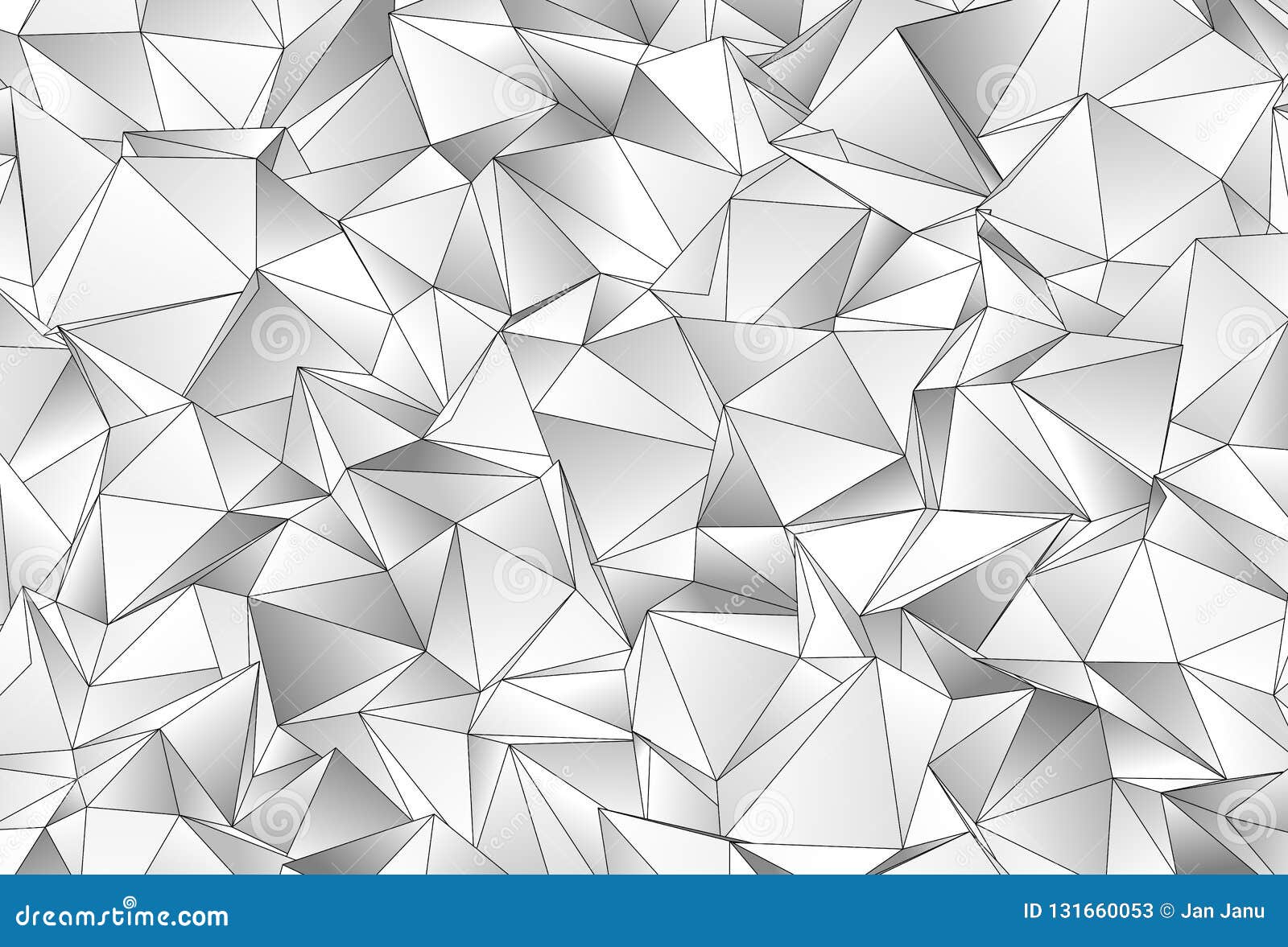 3d Triangles, Abstract Background. Design Wallpaper Stock Illustration