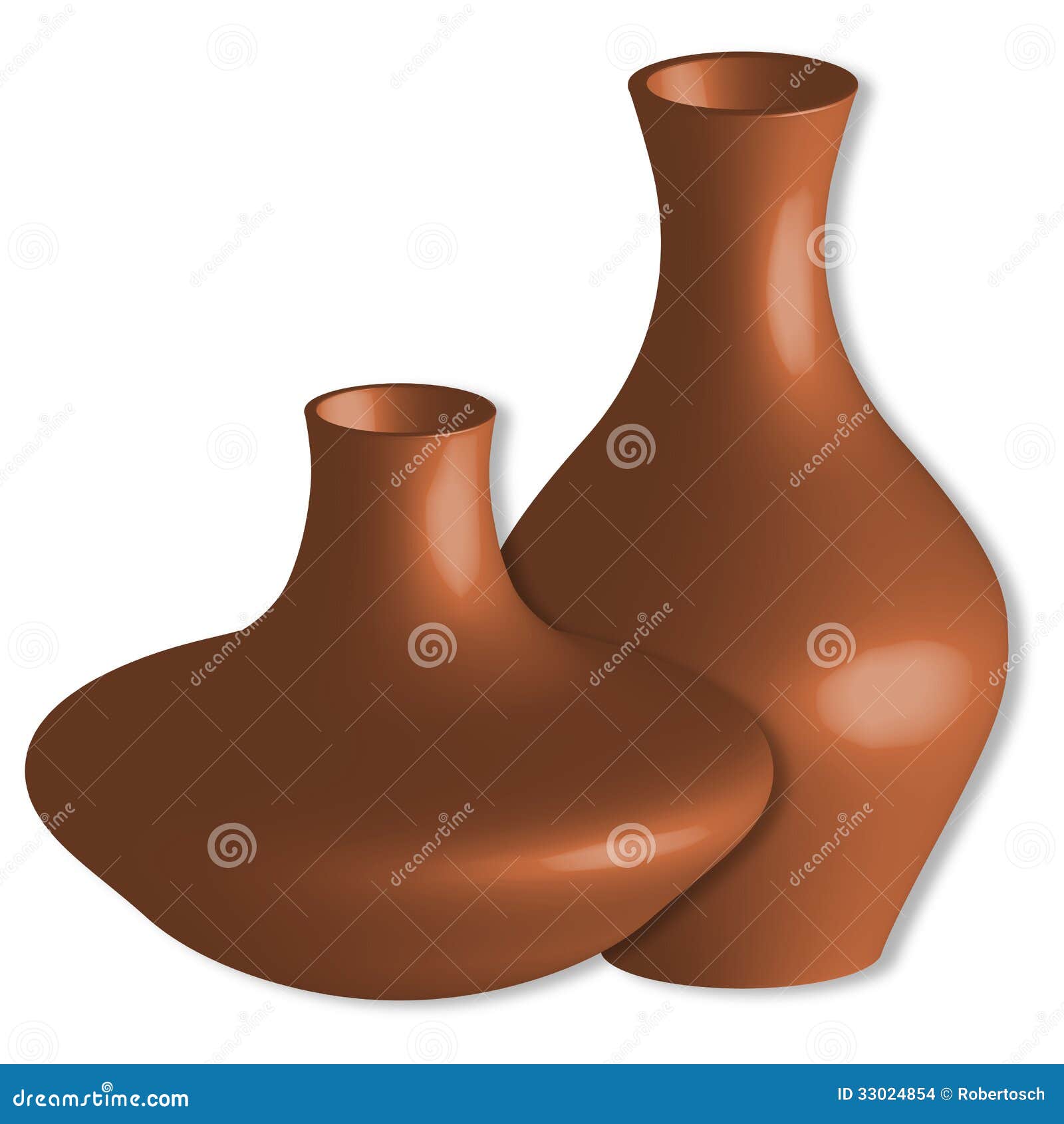 Download 3d vases against white stock vector. Illustration of ...