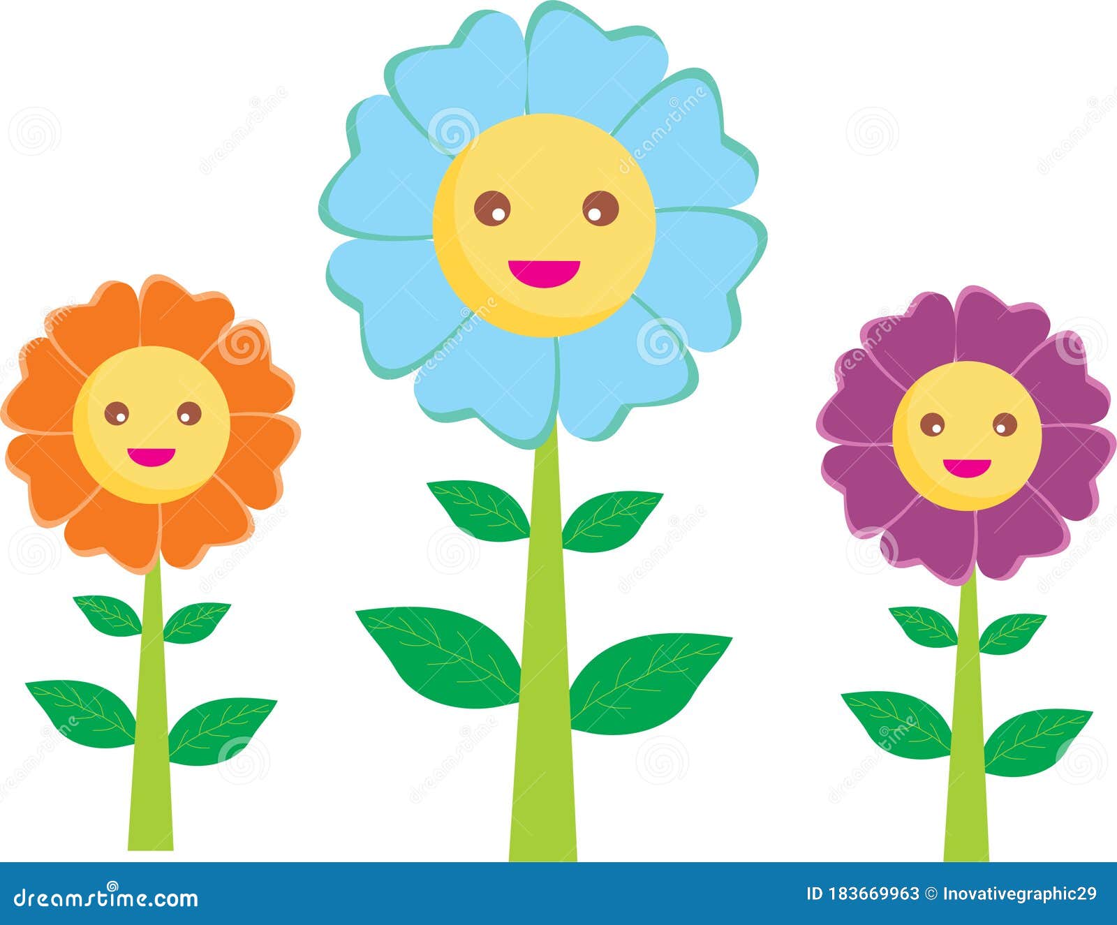 Smiling Flower Vector Art, Icons, and Graphics for Free Download