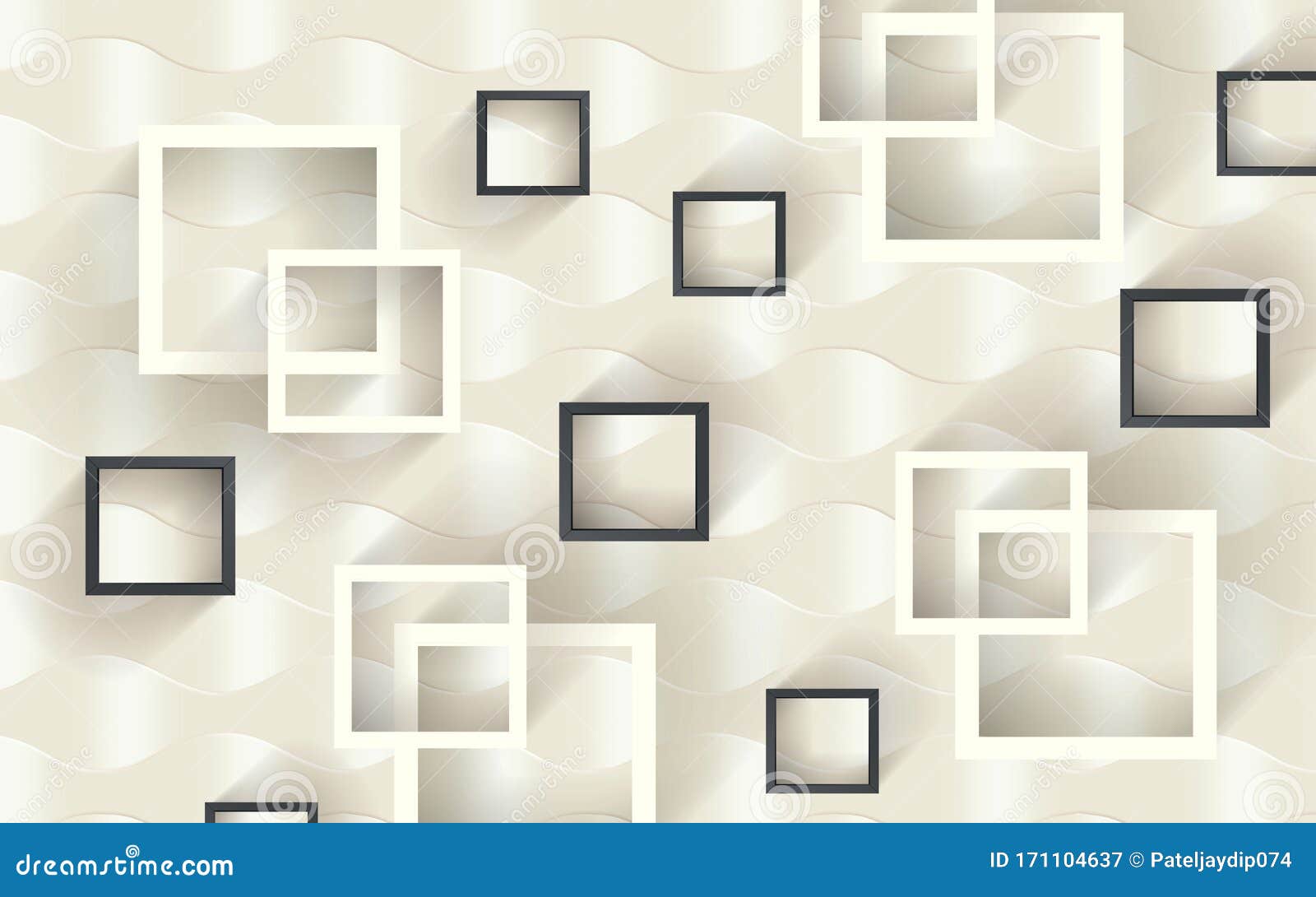 3D Wallpaper for Wall stock illustration. Illustration of dynamic ...