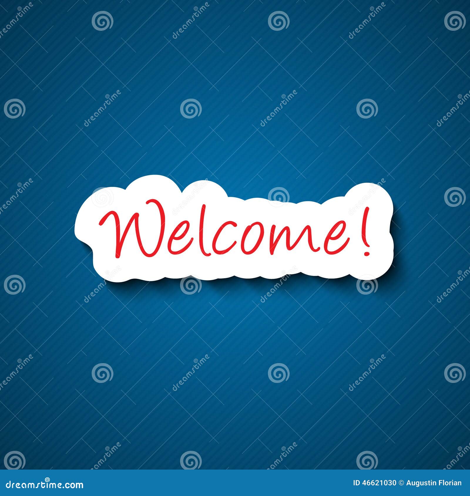 3d welcome sign stock vector. Illustration of lettering - 46621030
