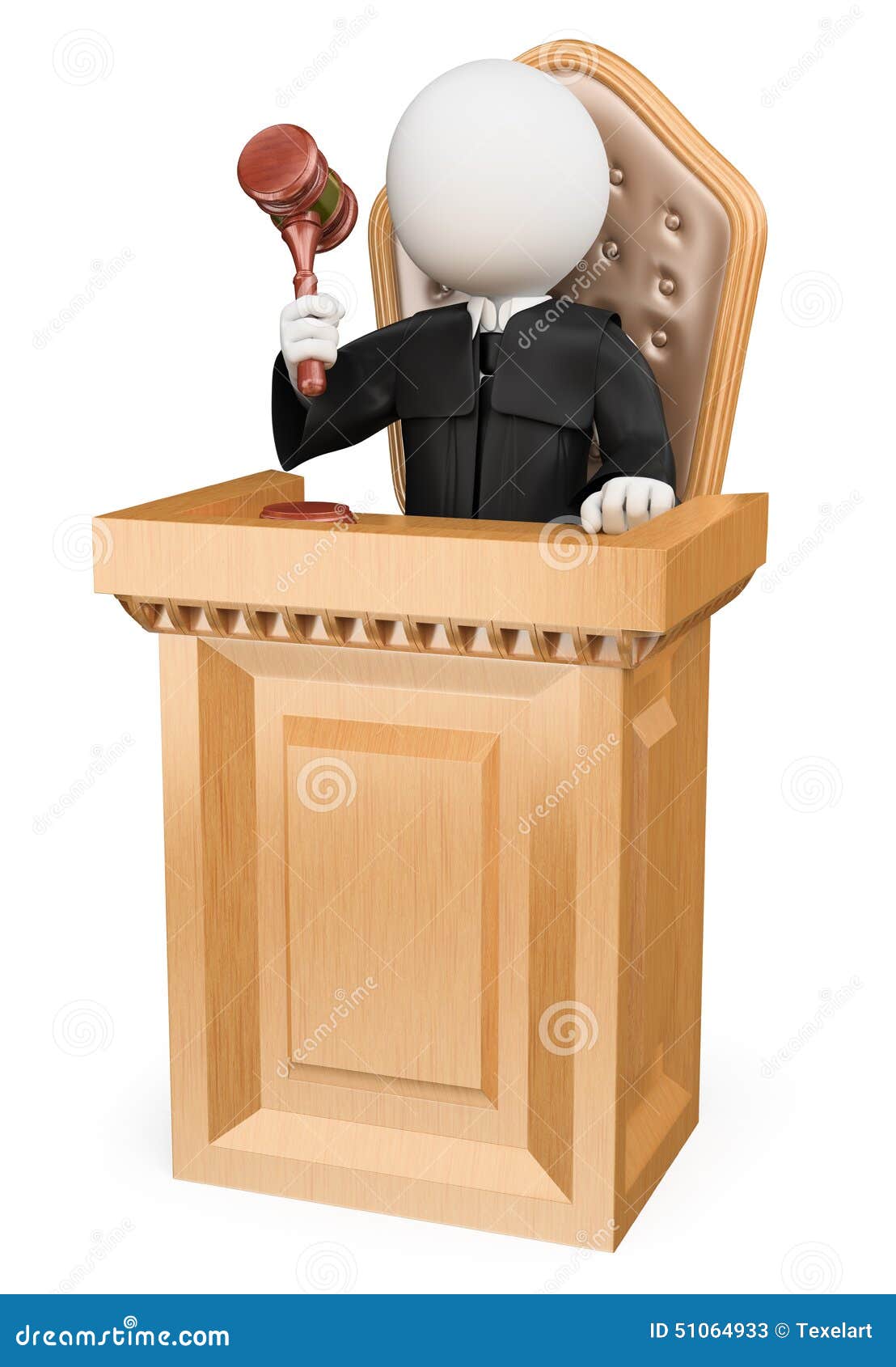 3d white people. judge sentencing in court