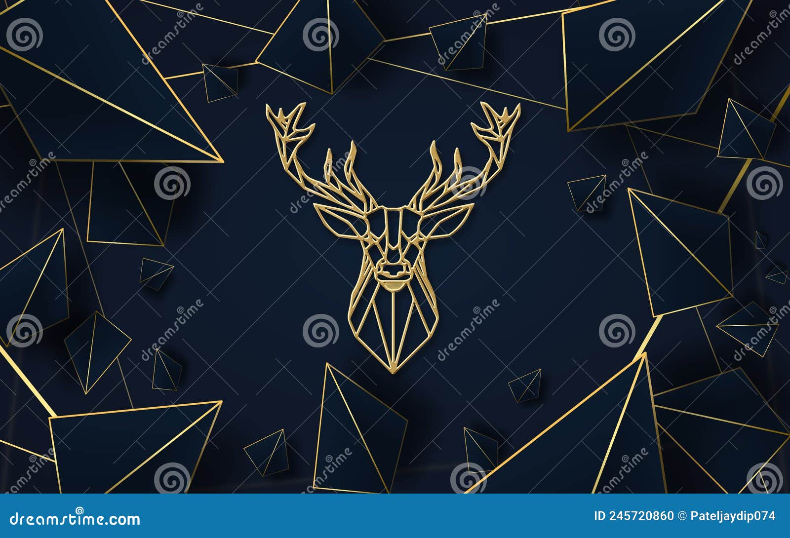 3D White Wallpaper with Grey Elements, Stock Illustration