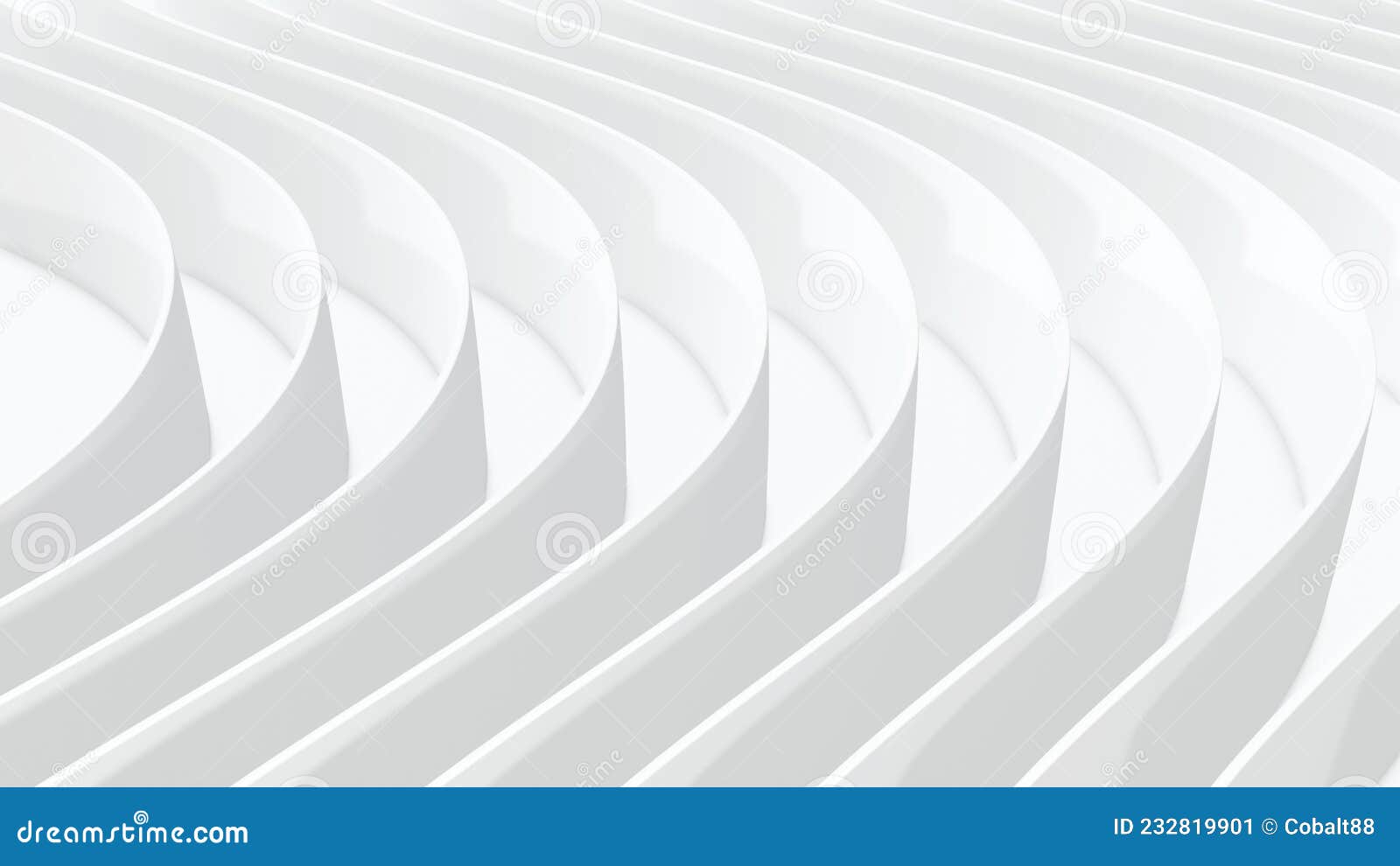 3d white wavy background for business presentation, gray stripes elegant pattern