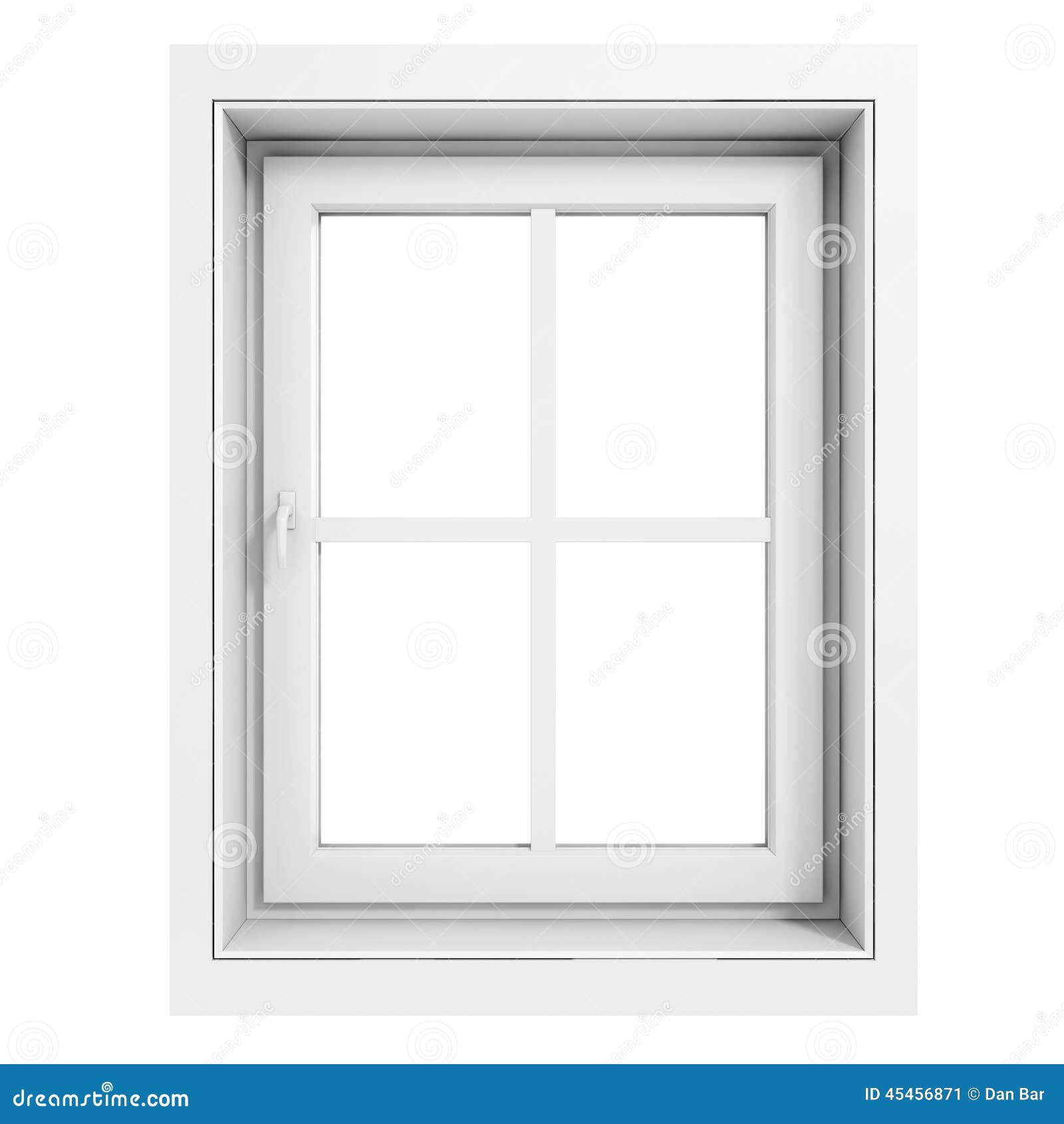 3d window frame stock illustration. Illustration of office - 45456871