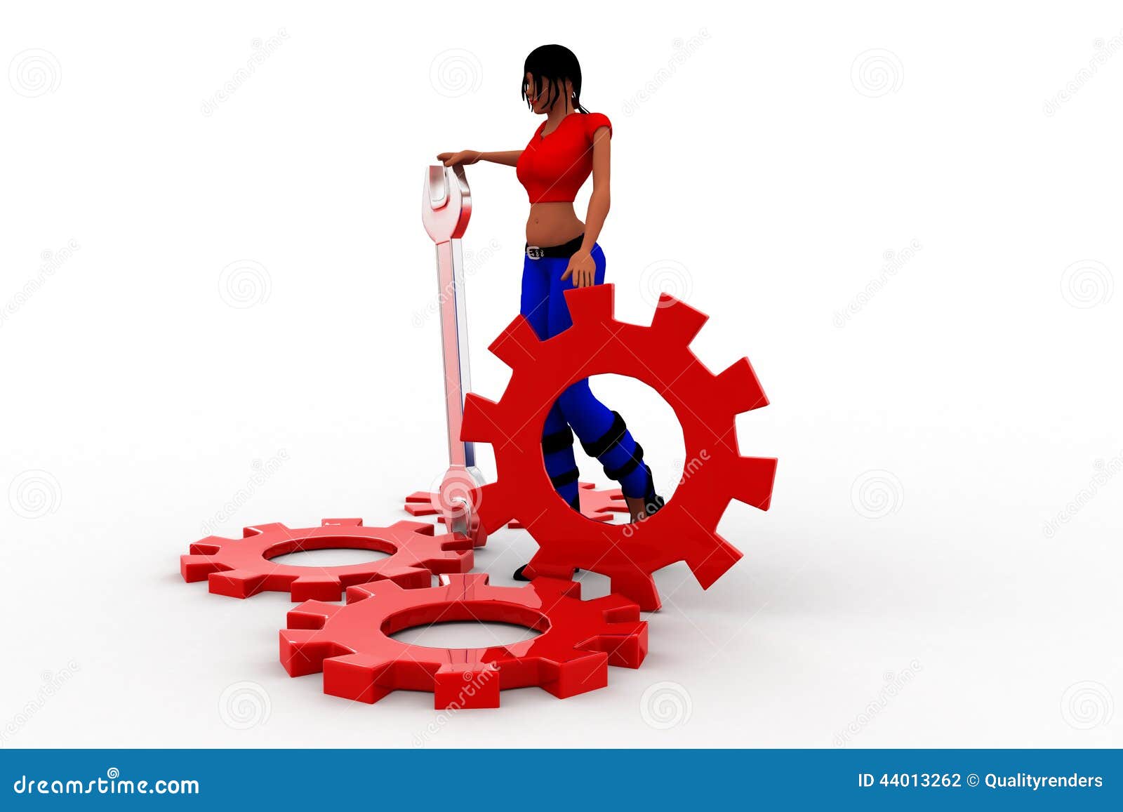 3d women settings stock illustration. Illustration of figure - 44013262