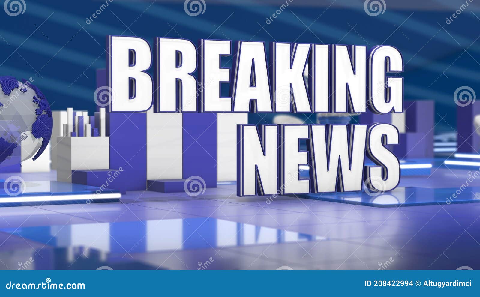 3d World News Background News Studio Background For News Report And Breaking News On World Live Report Stock Illustration Illustration Of Breaking Dimensional