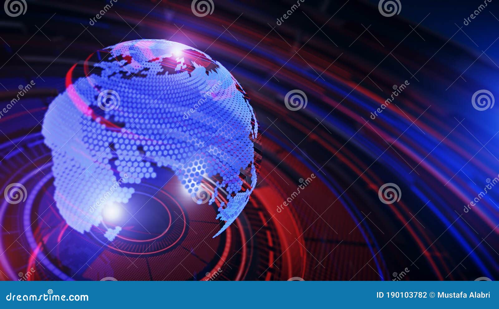 3D World News Background, Digital World Breaking News Studio Background for News  Report and Breaking News on World Live Report Stock Illustration -  Illustration of background, blue: 190103782