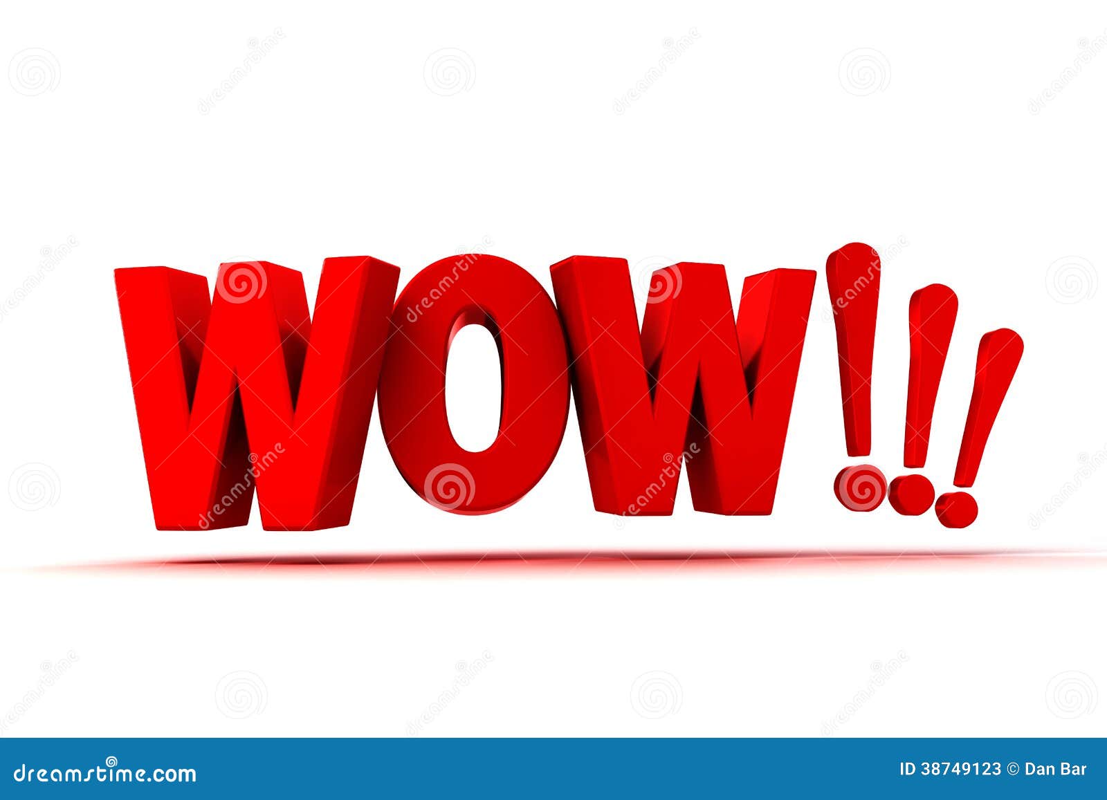 3d Wow Text Stock Photos - Image: 38749123