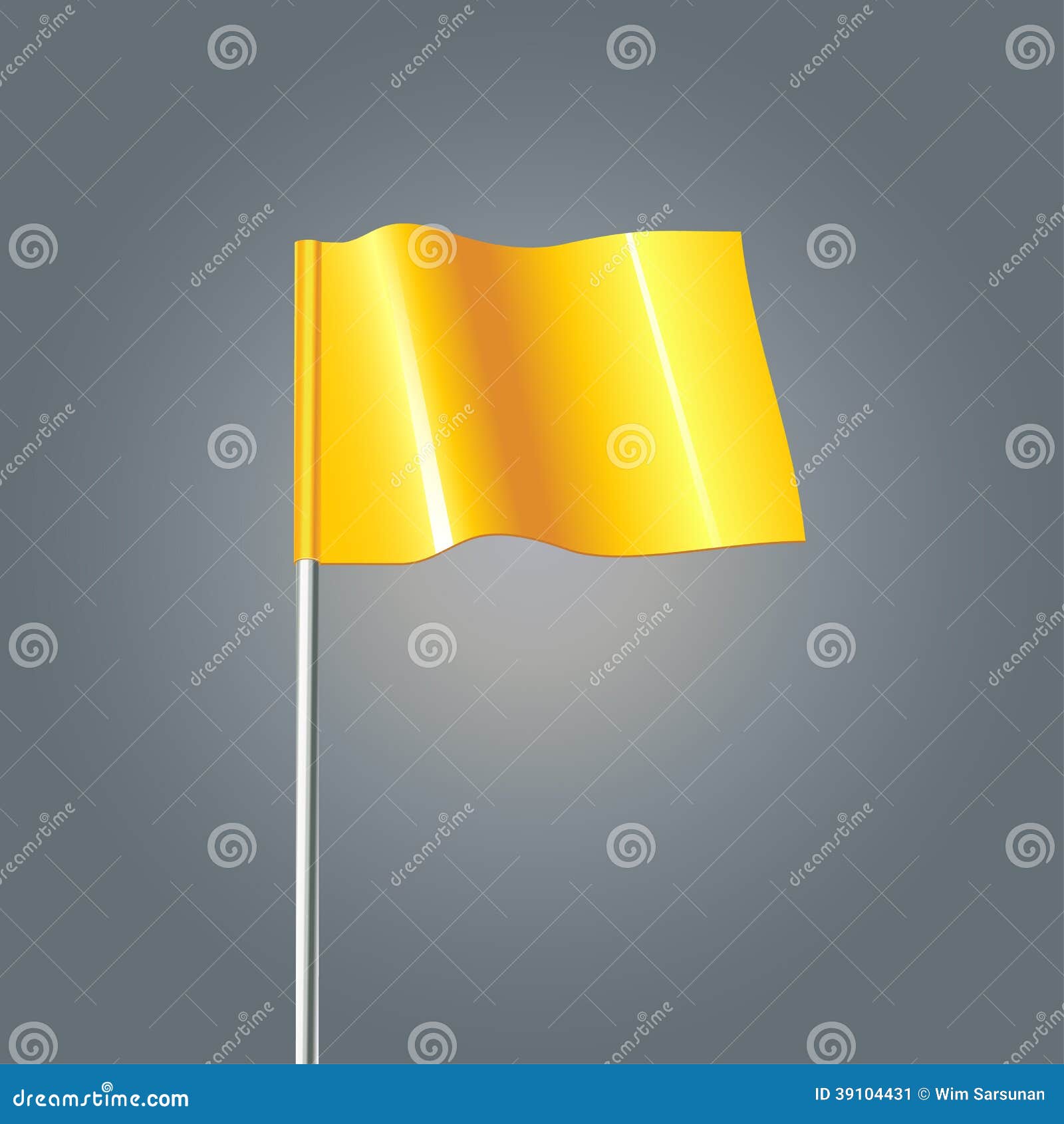 3d yellow flag stock vector. Illustration of object, eps10 - 39104431