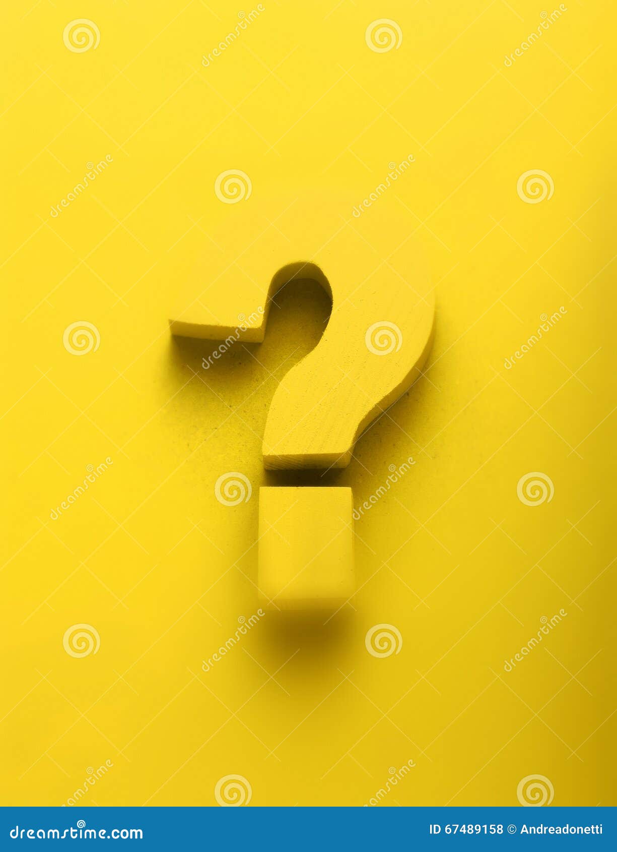 3d Yellow Question Mark on a Yellow Background Stock Photo Image of