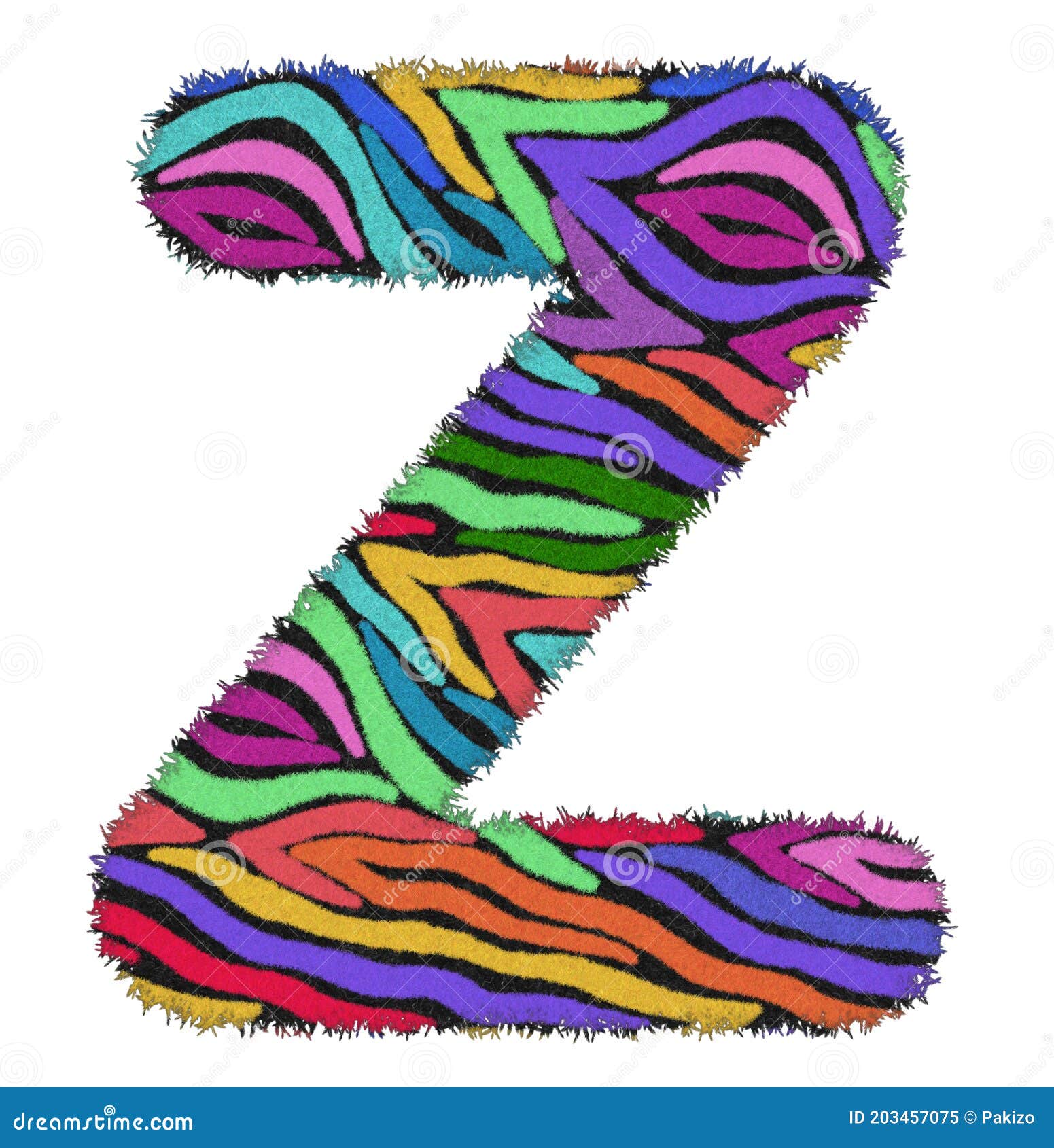 letter z zebra design