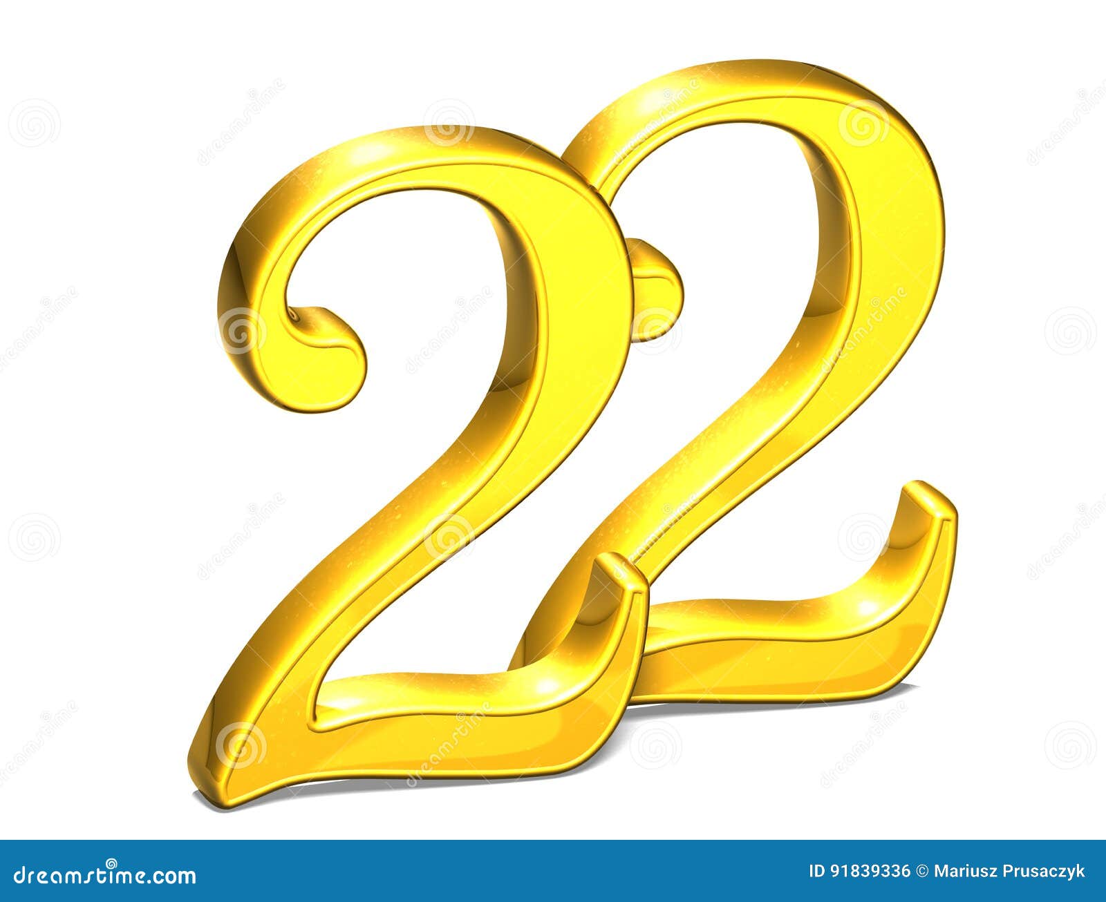 Цифра 22 красивая