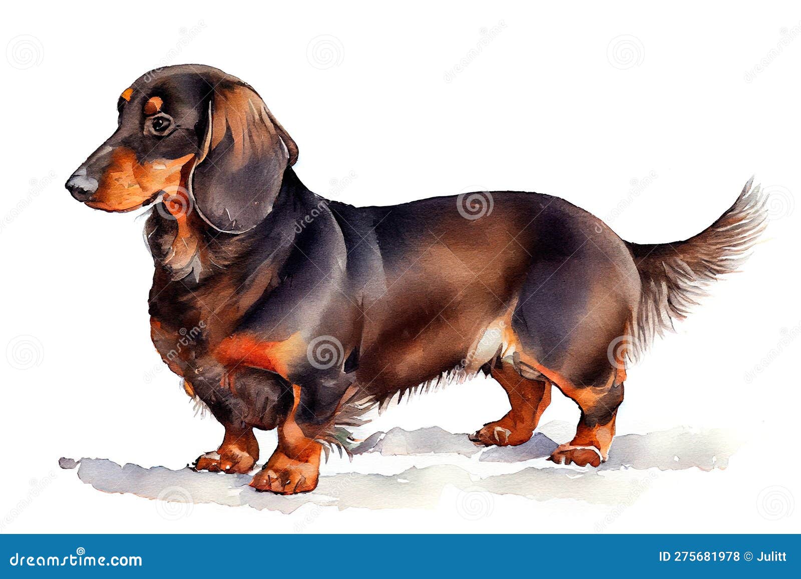 Dachshund Shorts - Watercolor Dachshund Shorts - Watercolor