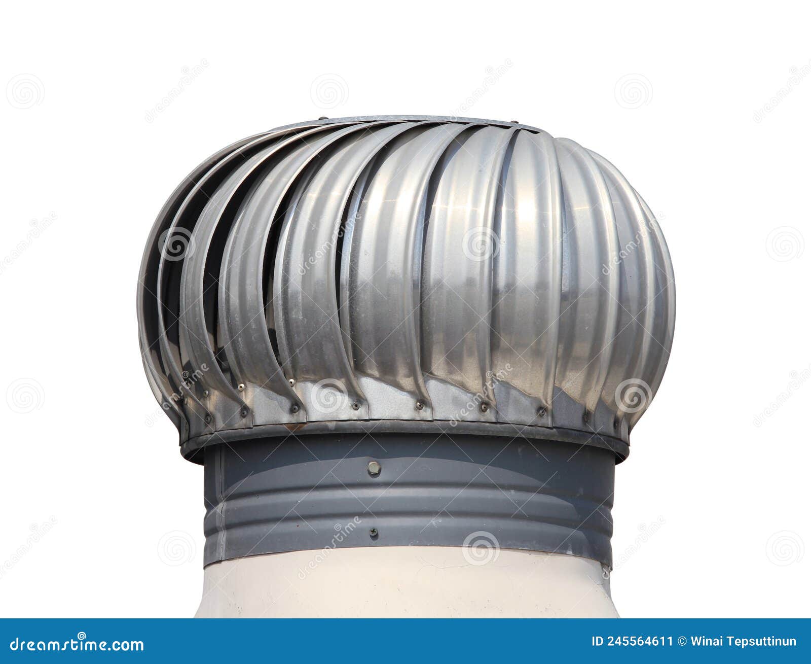 Dachventilator Dachentlüftung Windturbine Stockbild - Bild von