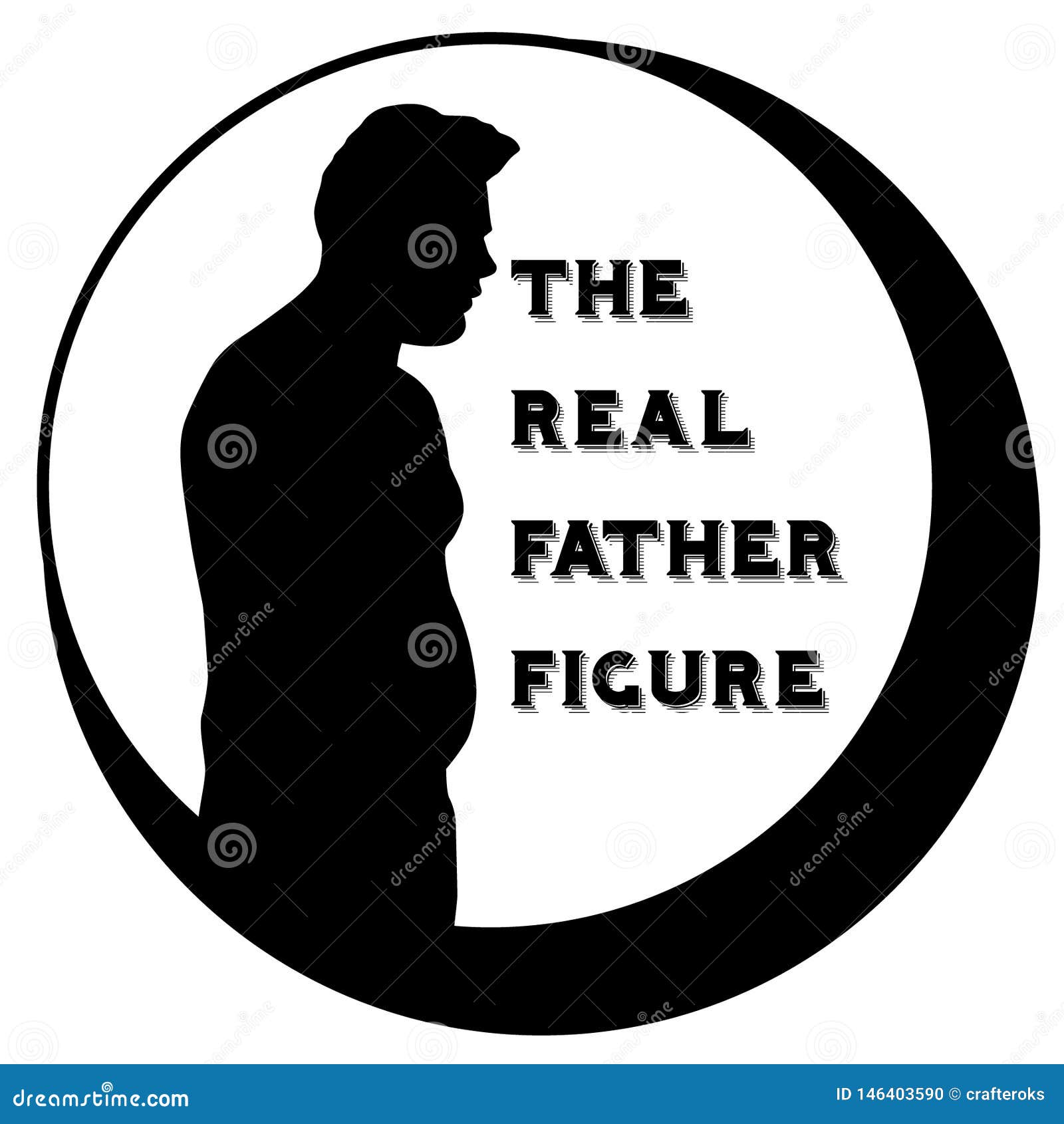 Download Dad Bod The Real Father Figure Stock Vector - Illustration of figure, father: 146403590