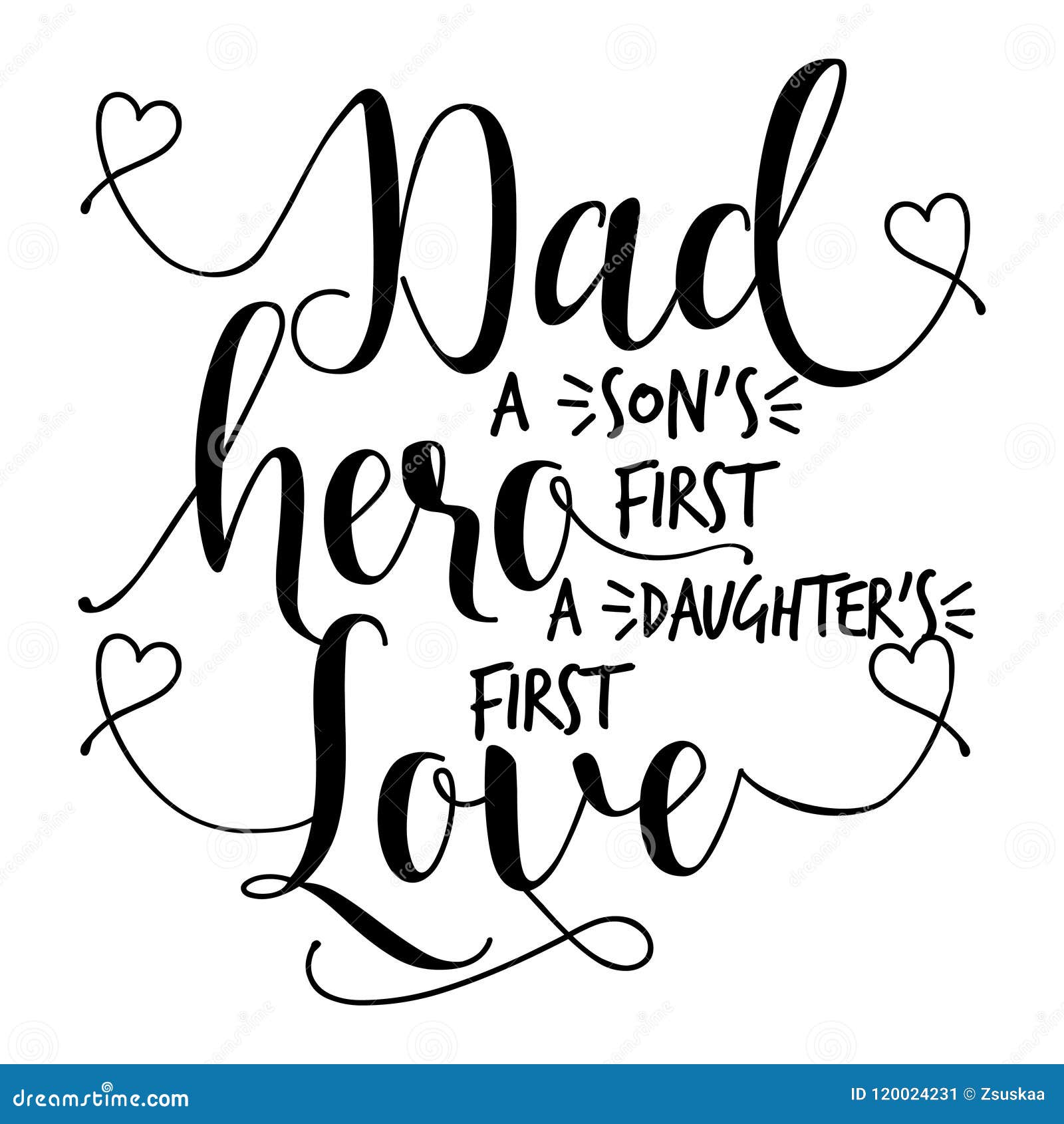 Wooden Sign/Plaque Fathers Day Daddy A Son's first Hero A Daughter's first Love 