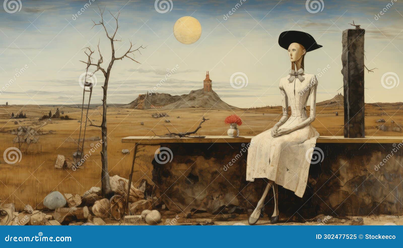 dada peasant girl: surrealist automatons and impressive panoramas